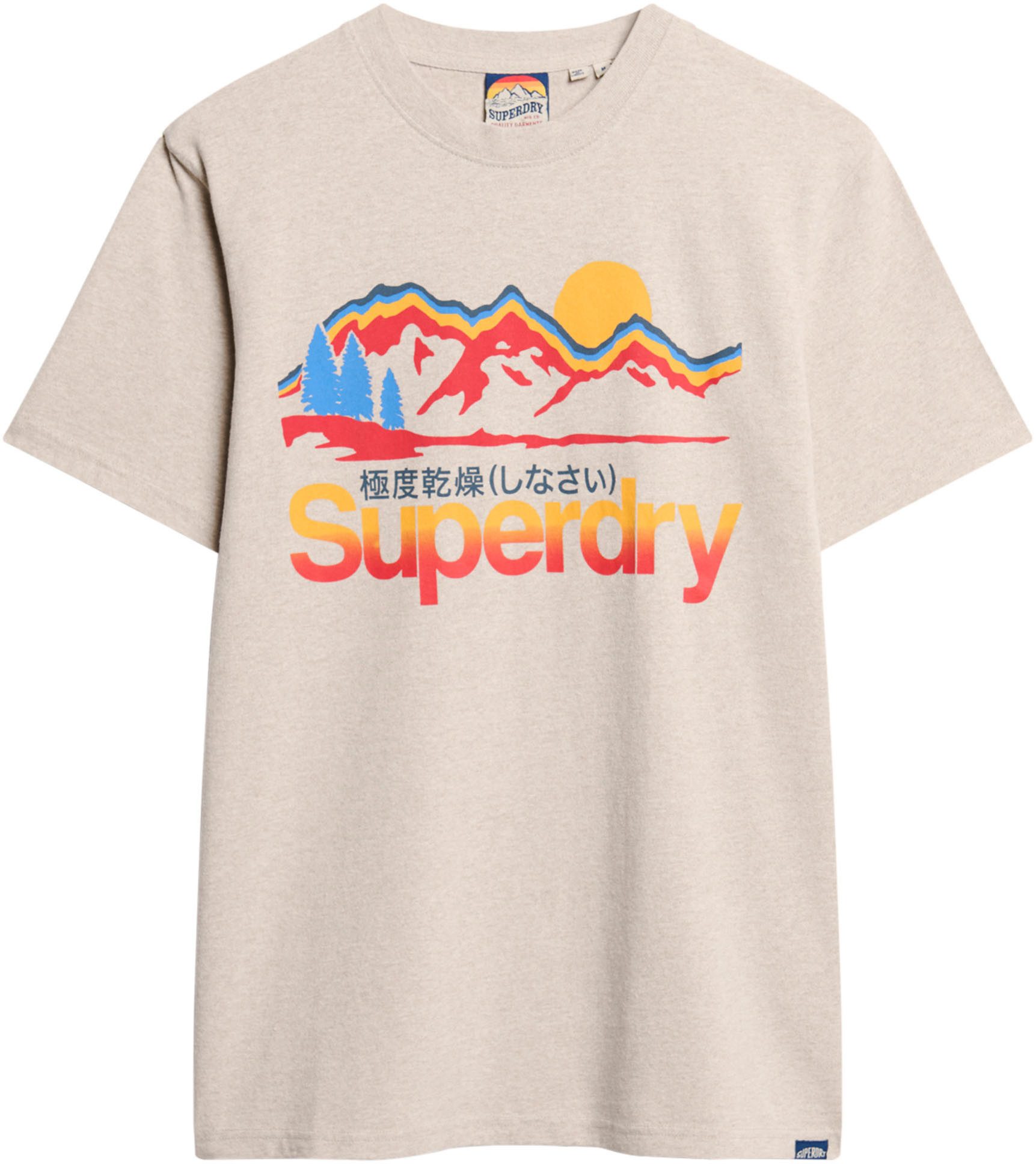 Superdry Shirt met ronde hals CL GREAT OUTDOORS GRAPHIC TEE
