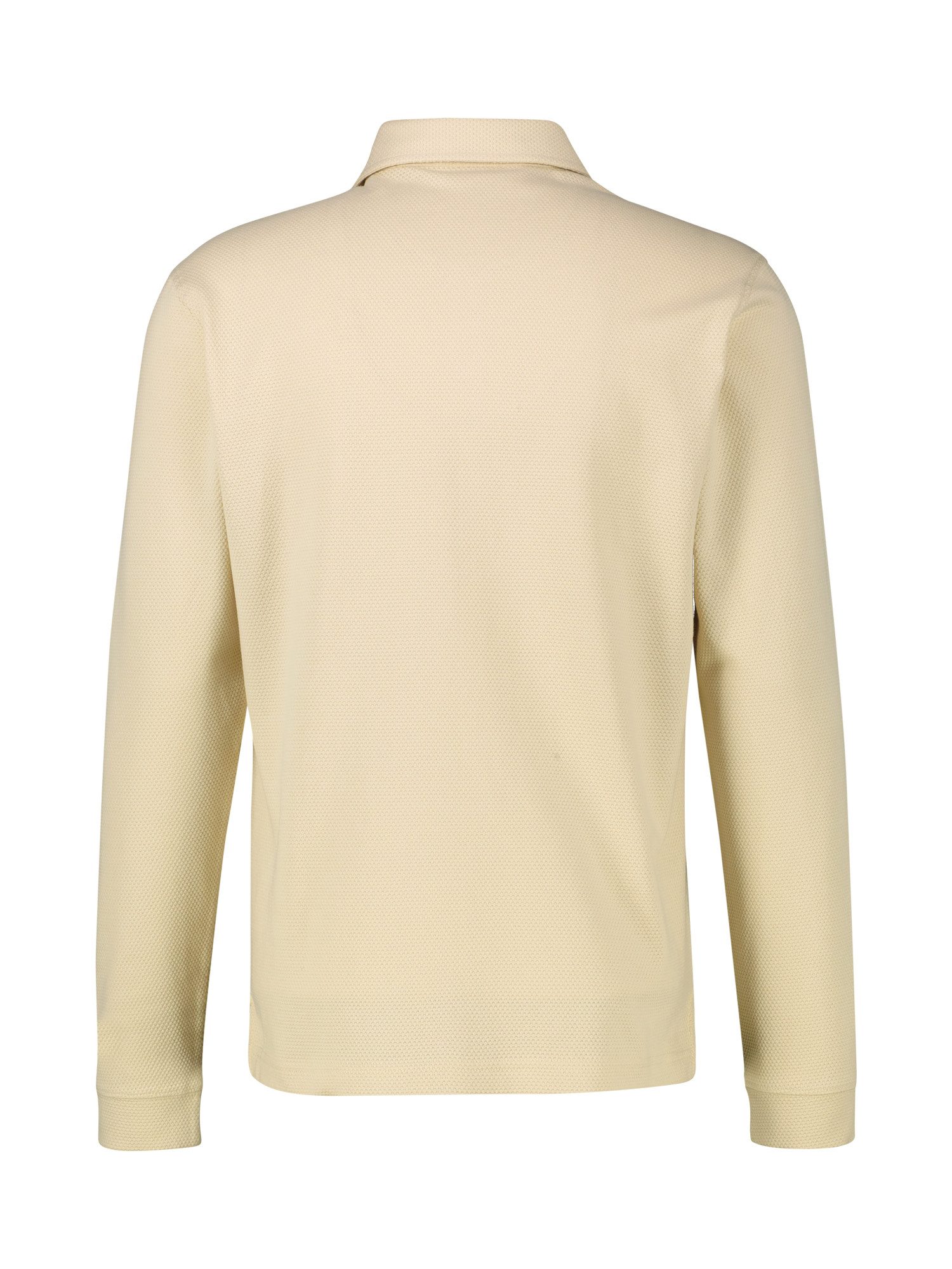 Lerros Poloshirt met lange mouwen LERROS Heren-lange mouwen polo in wafeloptiek