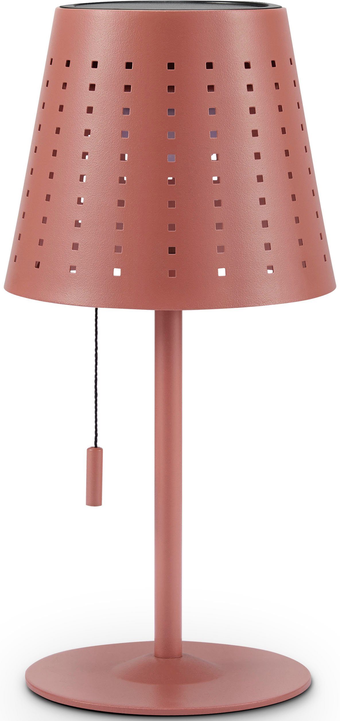 Paco Home Tafellamp Lara Outdoor LED accu metaal oplaadbaar trekker schakelaar draadloos