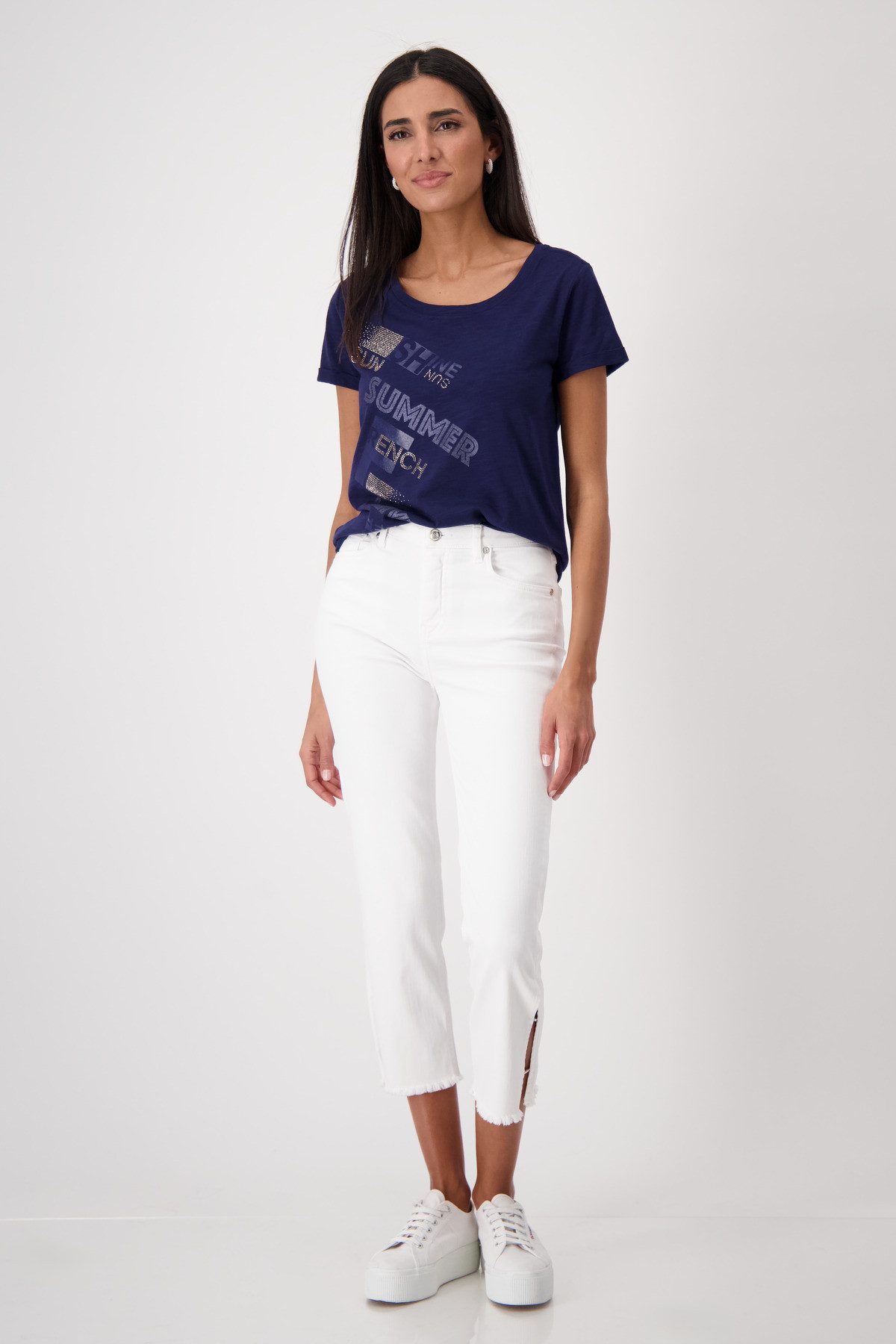 Monari Shirt met ronde hals Met een ronde hals