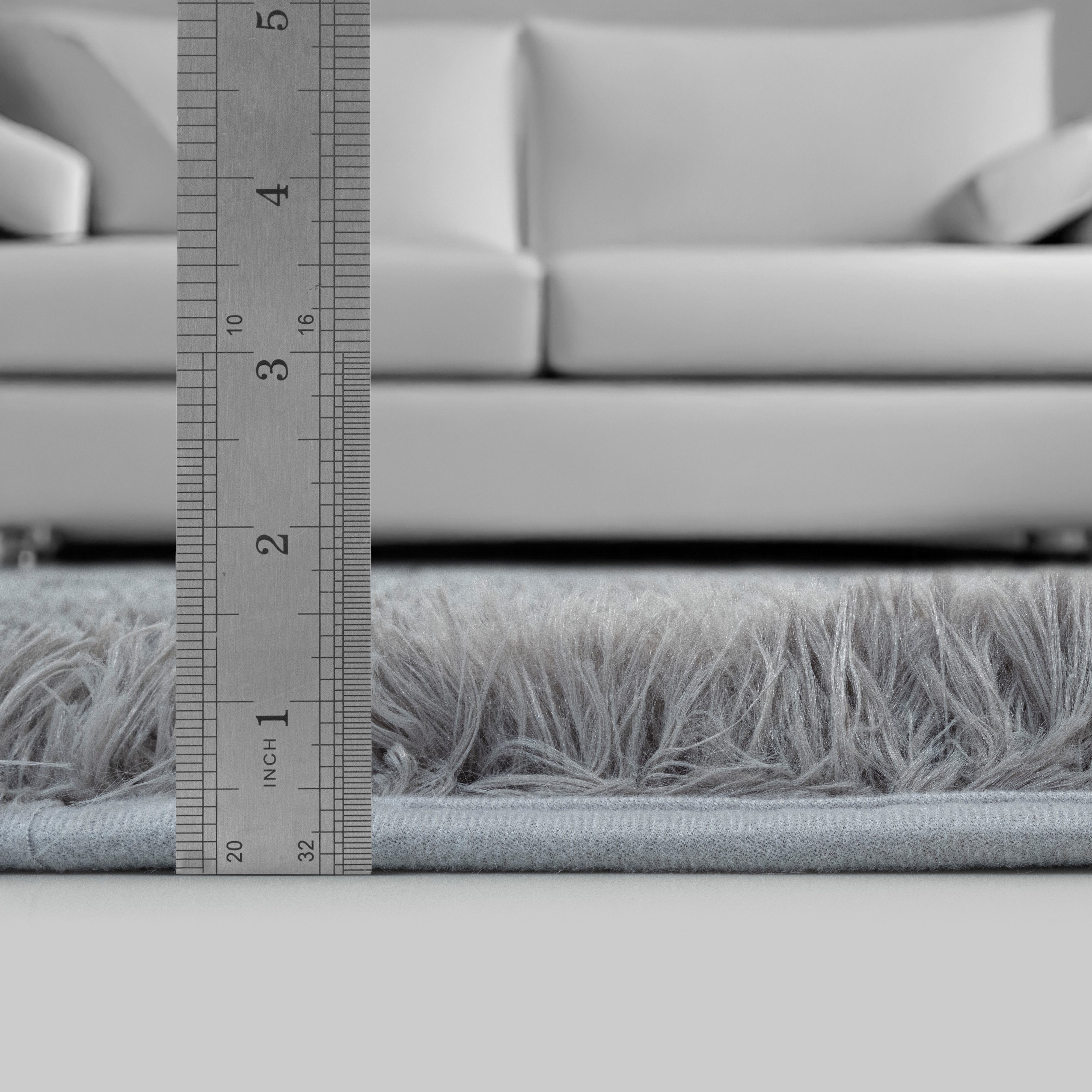 merinos Vloerkleed Fluffy Shaggy Fluffy hoogpolig tapijt, woonkamer, antislip onderkant