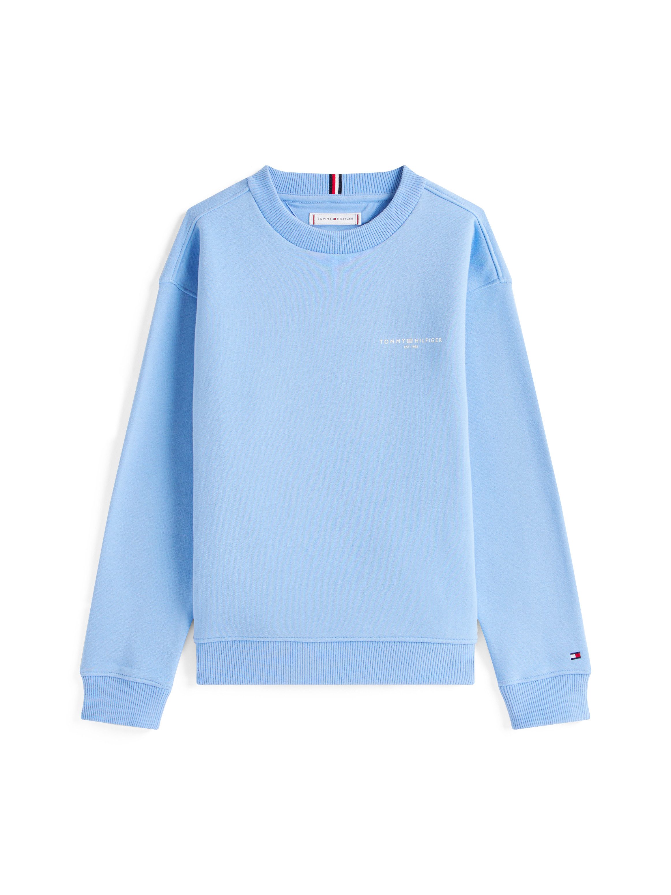 Tommy Hilfiger Sweatshirt MINI CORP C-NECK SWEATSHIRT voor kinderen tot 16 jaar, met logostiksel