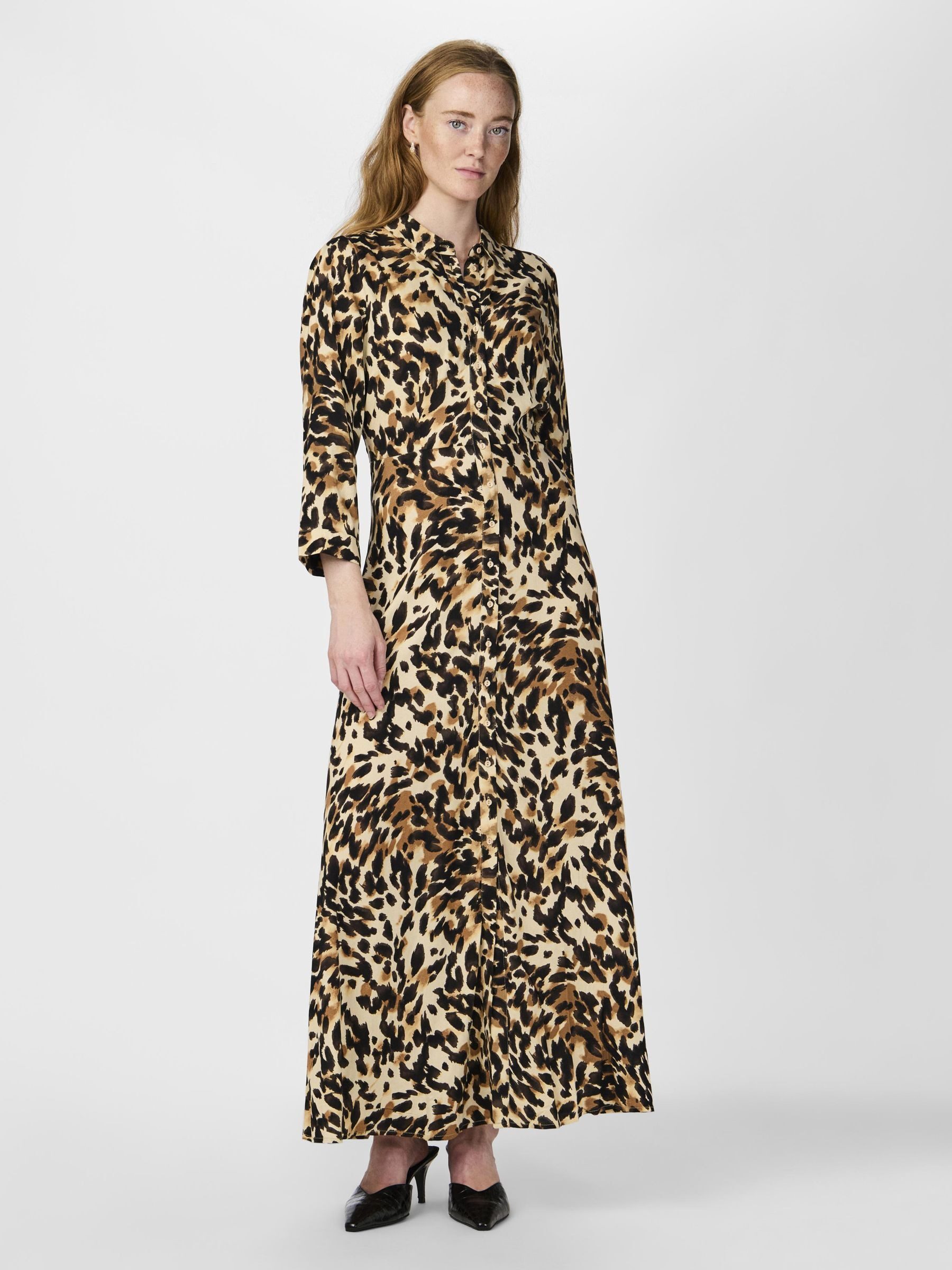 Y.A.S Jurk met overhemdkraag YASSAVANNA LONG SHIRT DRESS