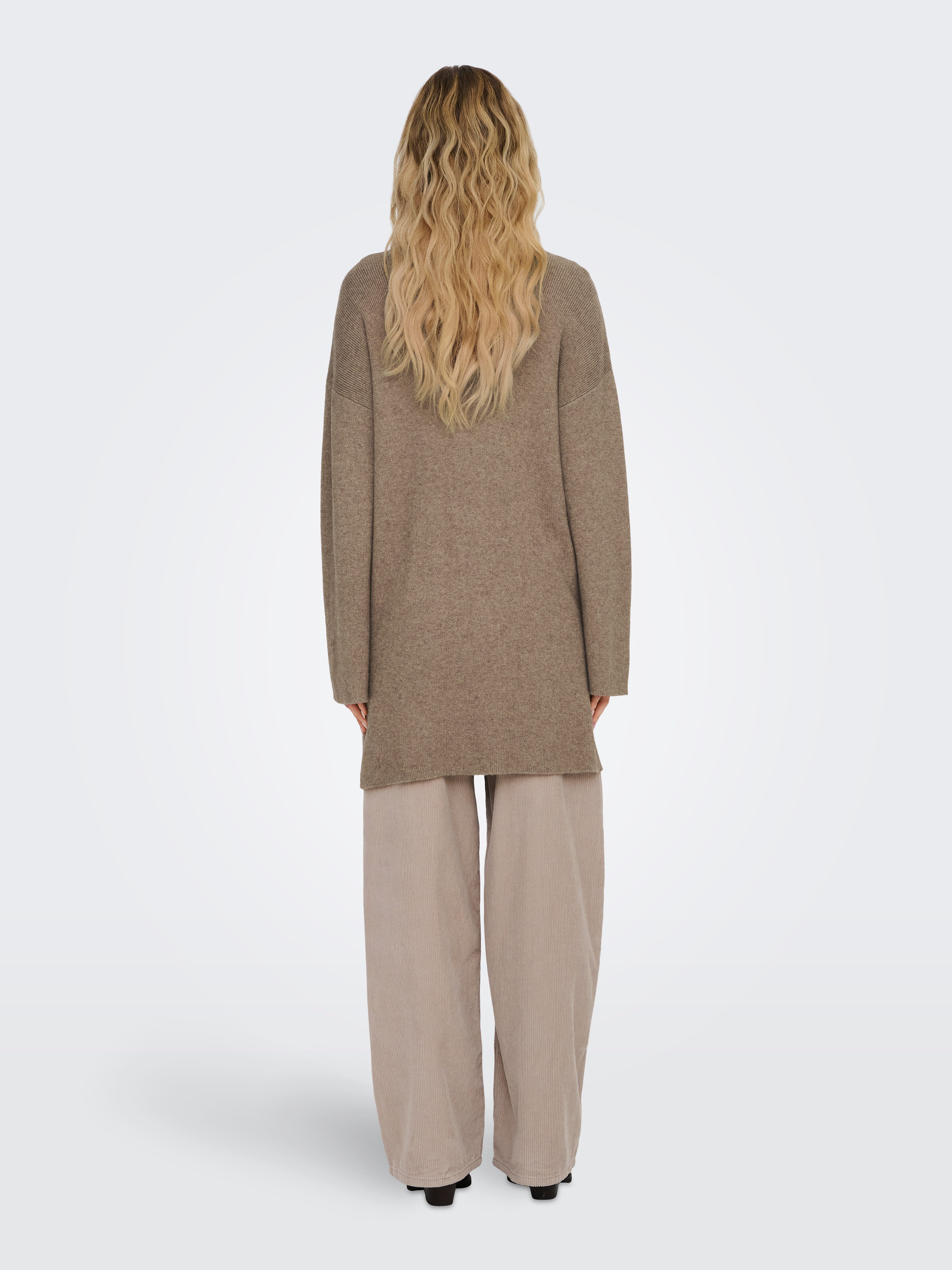 Only Vest ONLKATIA LS RIB V LOOSE CARDIGAN CC KNT
