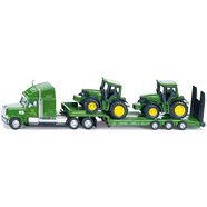 siku speelgoed vrachtwagen siku farmer, dieplader met john deere tractoren (1837) groen