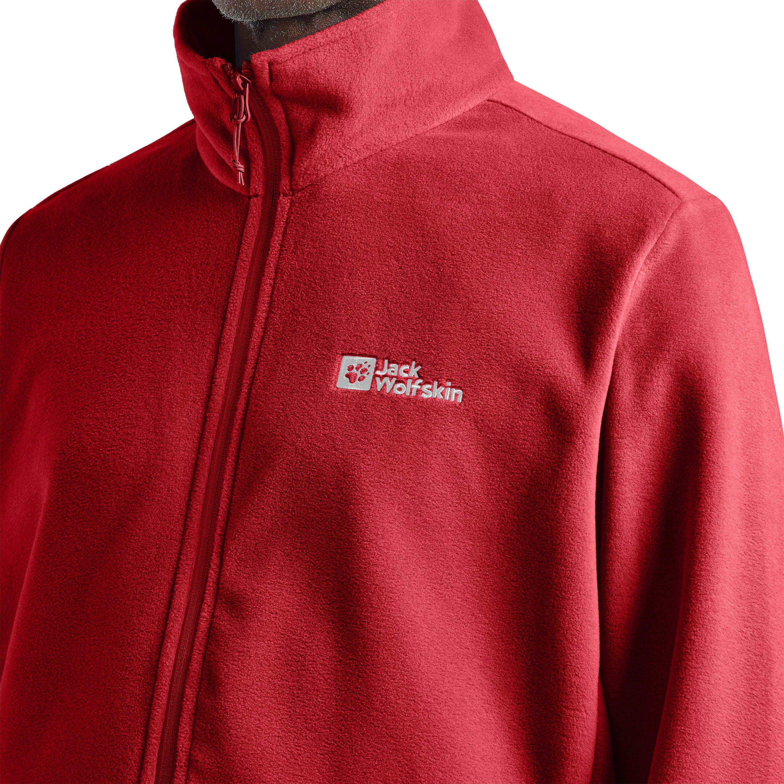 Jack Wolfskin Fleecejack TAUNUS FZ M lichte, rekbare, ademende midlayer