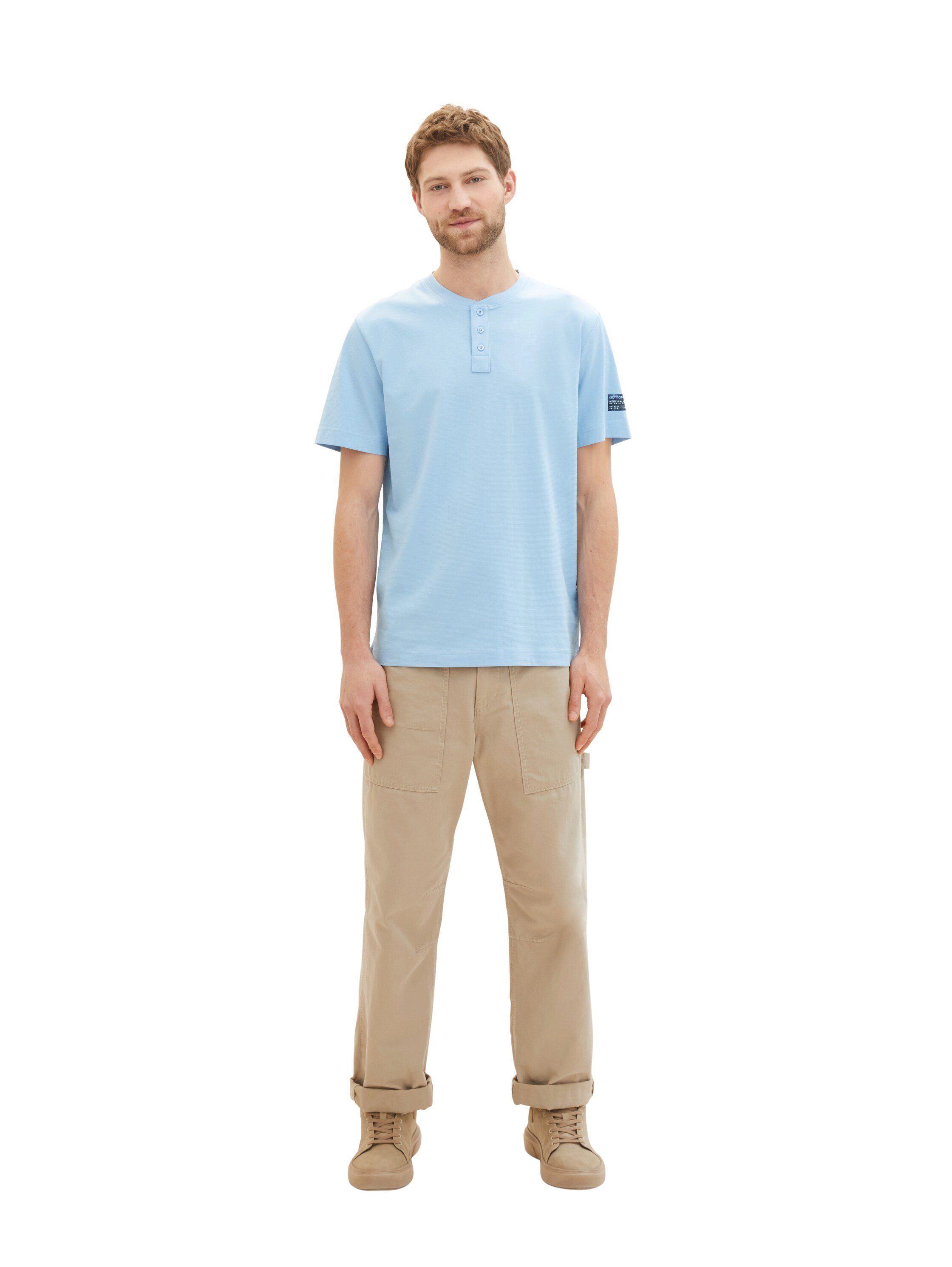 Tom Tailor Henleyshirt met knoopsluiting