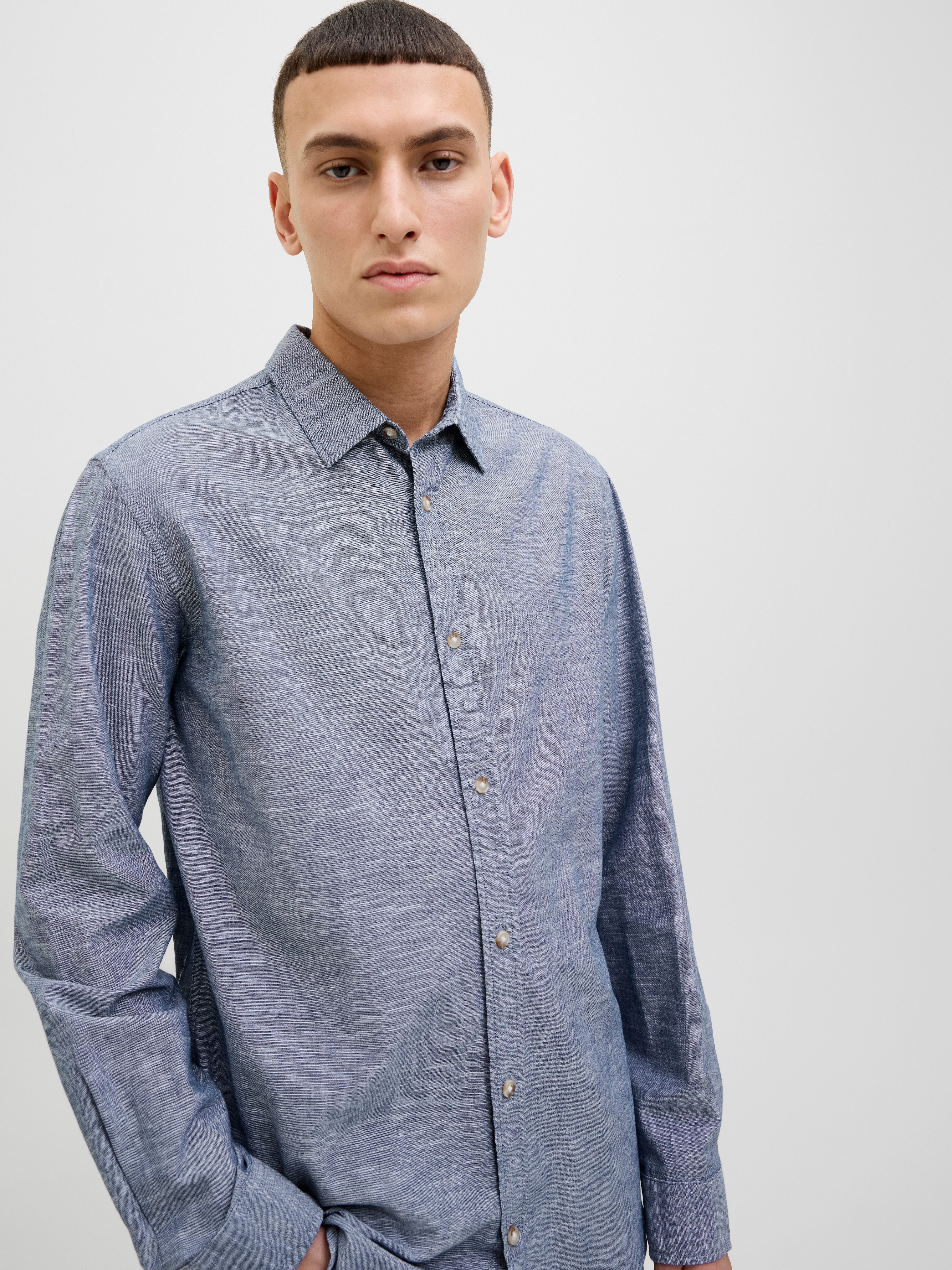 Jack & Jones Overhemd met lange mouwen JJESUMMER SHIRT LS SN
