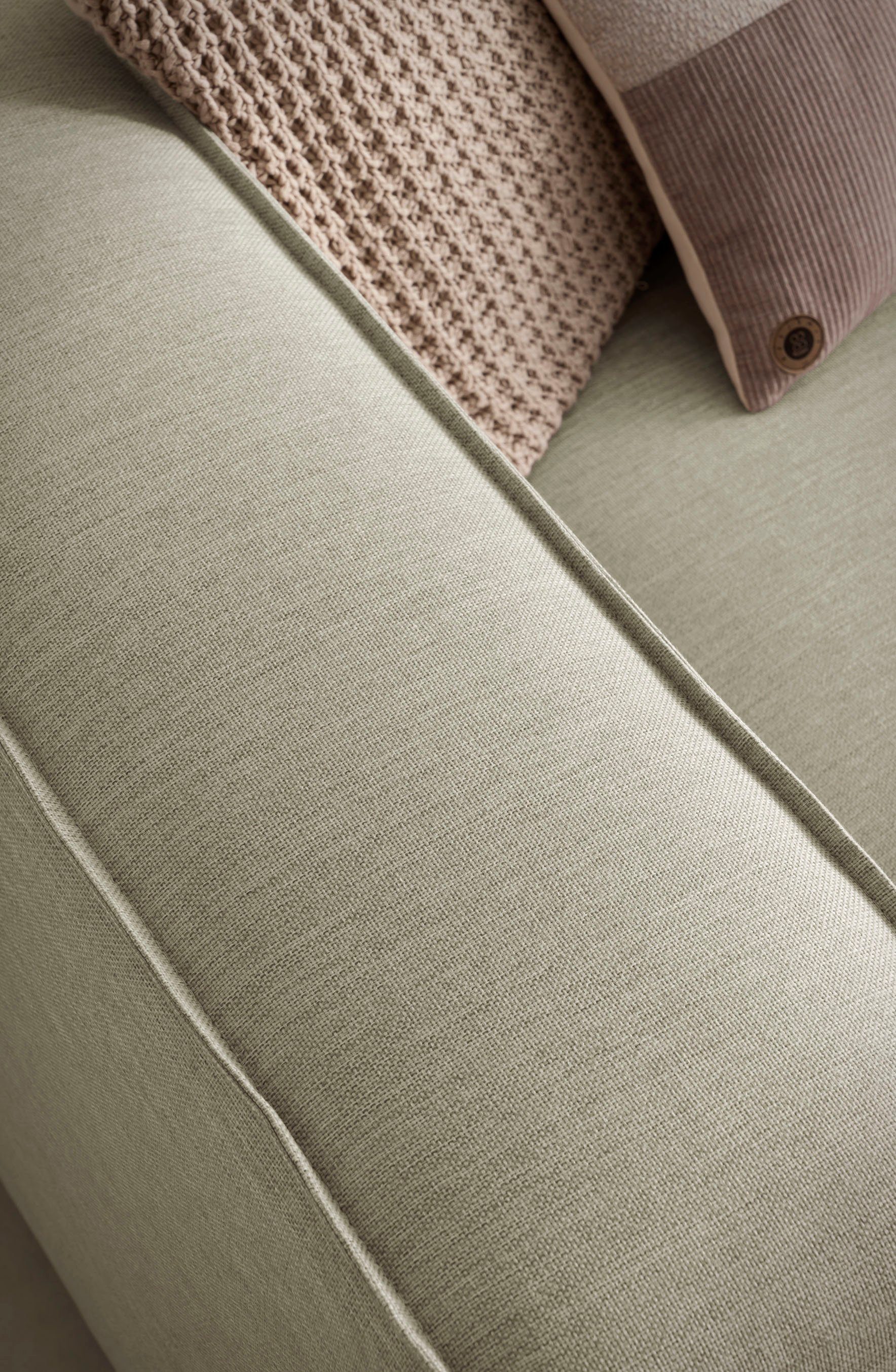 LeGer Home by Lena Gercke Hoekbank PIARA XXL, L-vorm met slaapfunctie, Big-sofa in cord of linnenlook Hocker verstelbaar tot slaapbank (krokodillenverbinder), diepe zitting