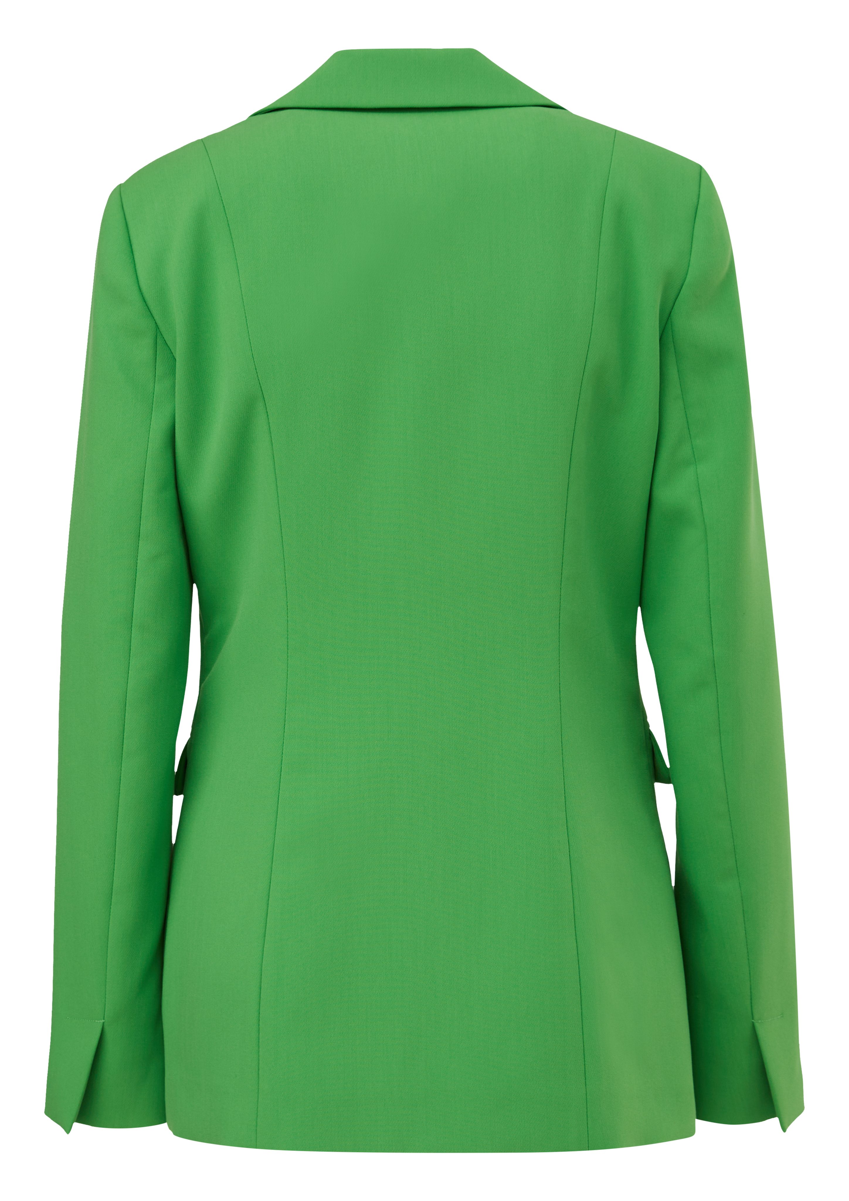 Comma Lange blazer met een diepe v-hals