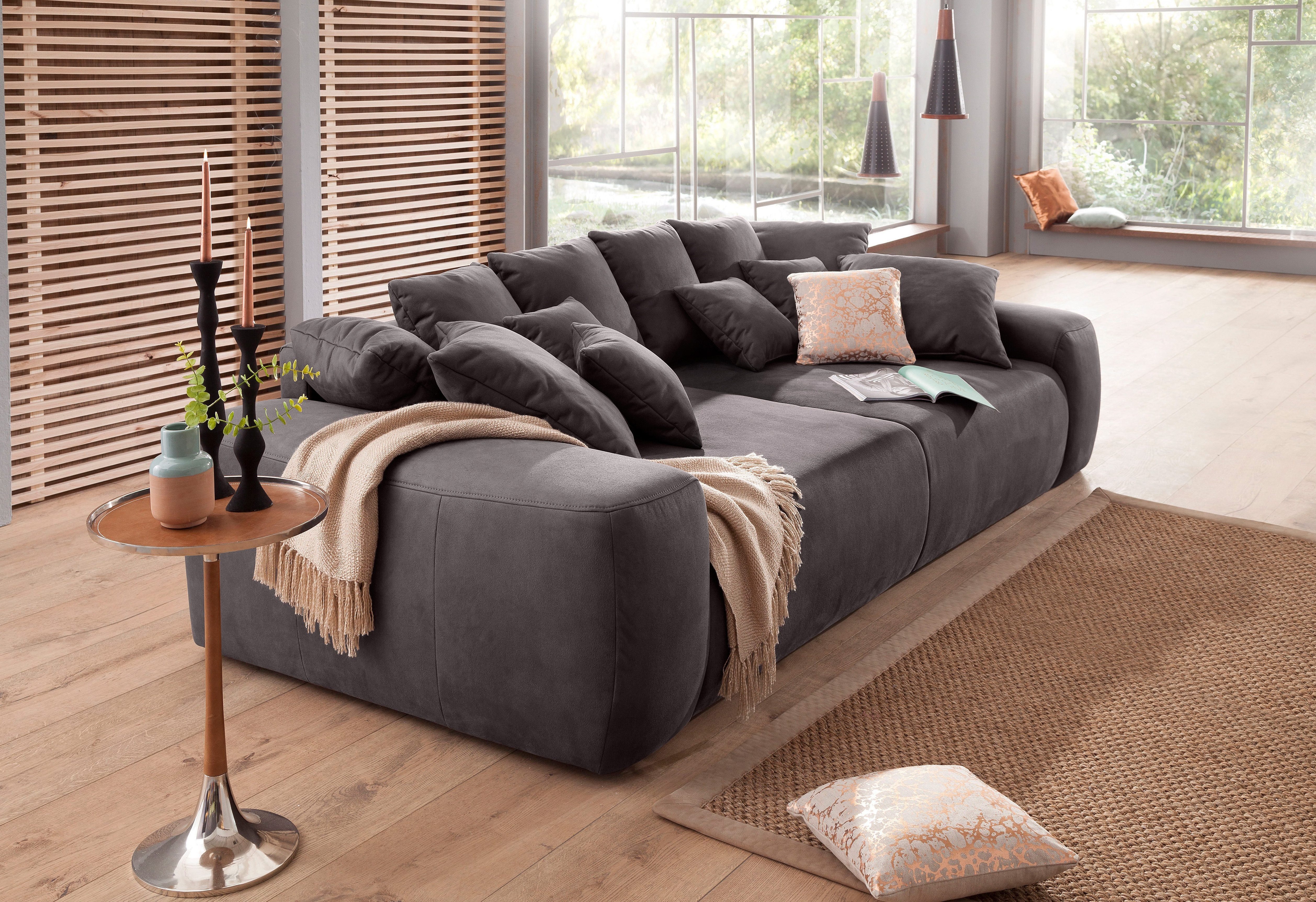 Home affaire Megabank Riveo luxe met bijzonder hoogwaardige bekleding voor maximaal 140 kg per zitoppervlak