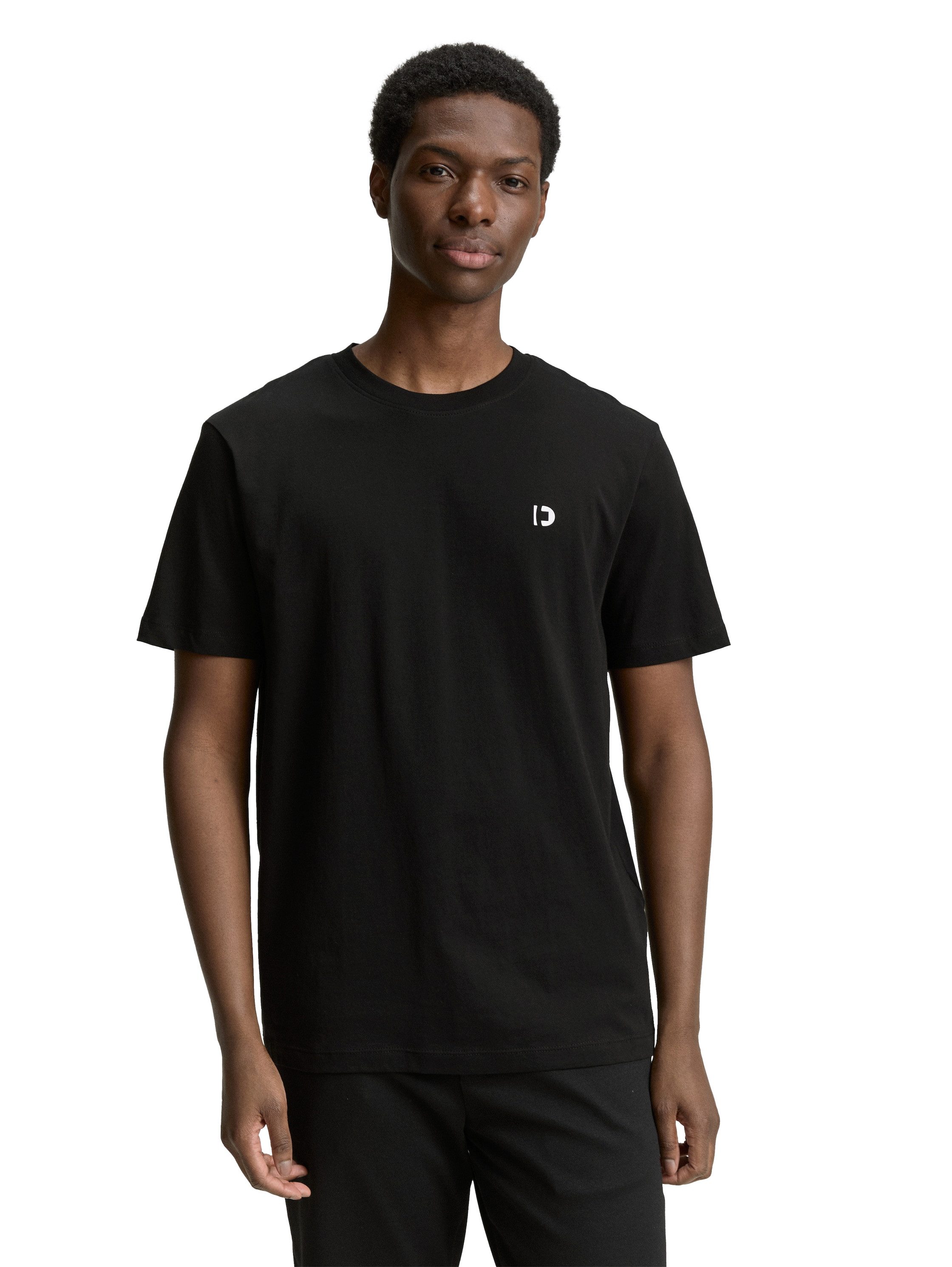 Tom Tailor Denim T-shirt met logoprint (set, 3-delig)
