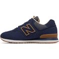 new balance sneakers ml 574 full suede blauw