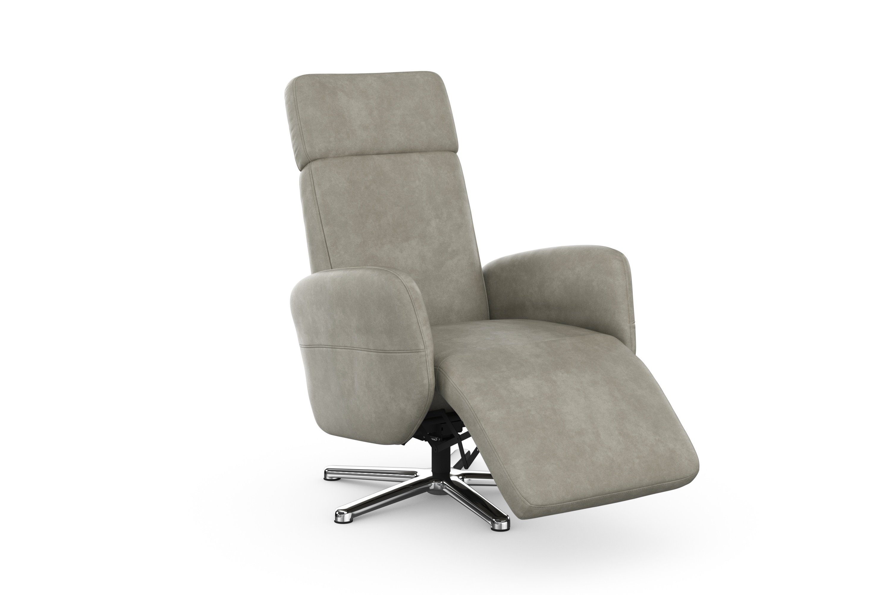sit&more Relaxfauteuil Grenoble, incl. hoofdsteunverstelling en bekabelde afstandsbediening