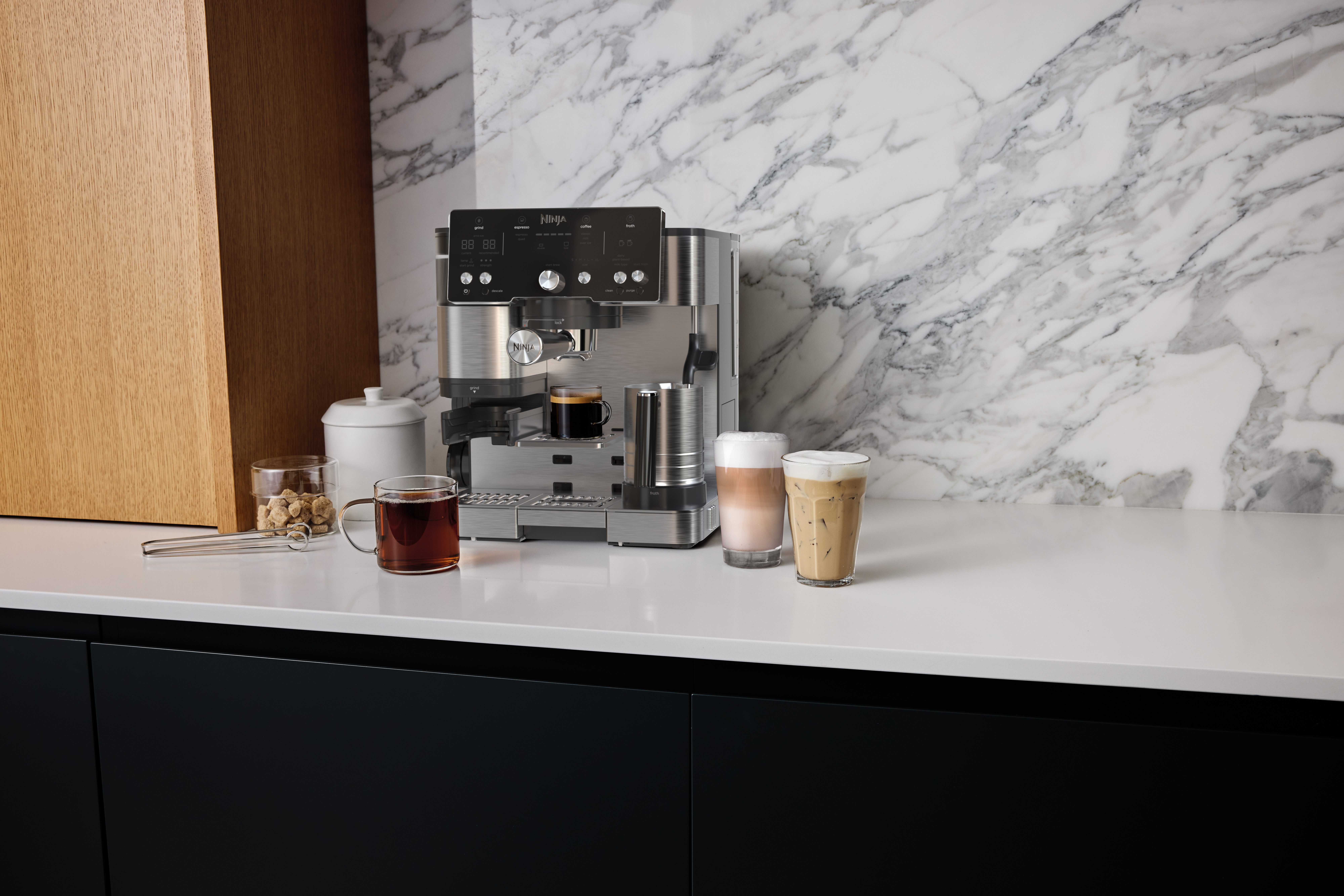 NINJA Espressomachine Ninja Luxe Café Essential Kaffeemaschine ES501EU