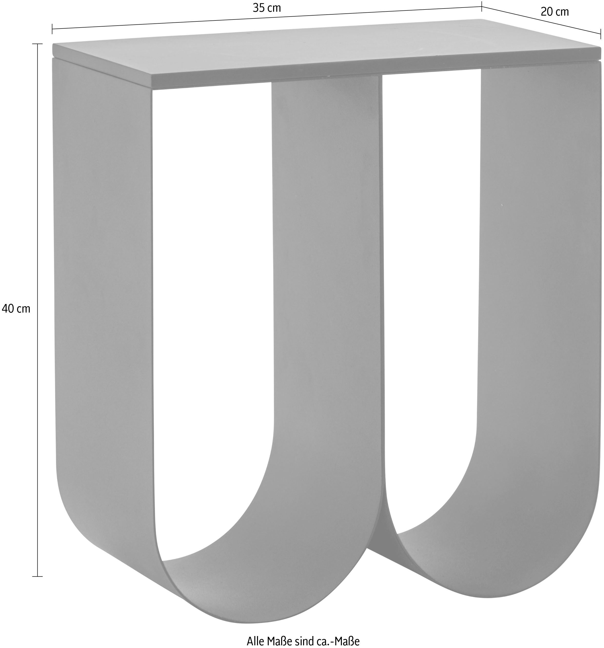 Guido Maria Kretschmer Home&Living Wandplank Sisterol van gepoedercoat metaal, variabel inzetbaar