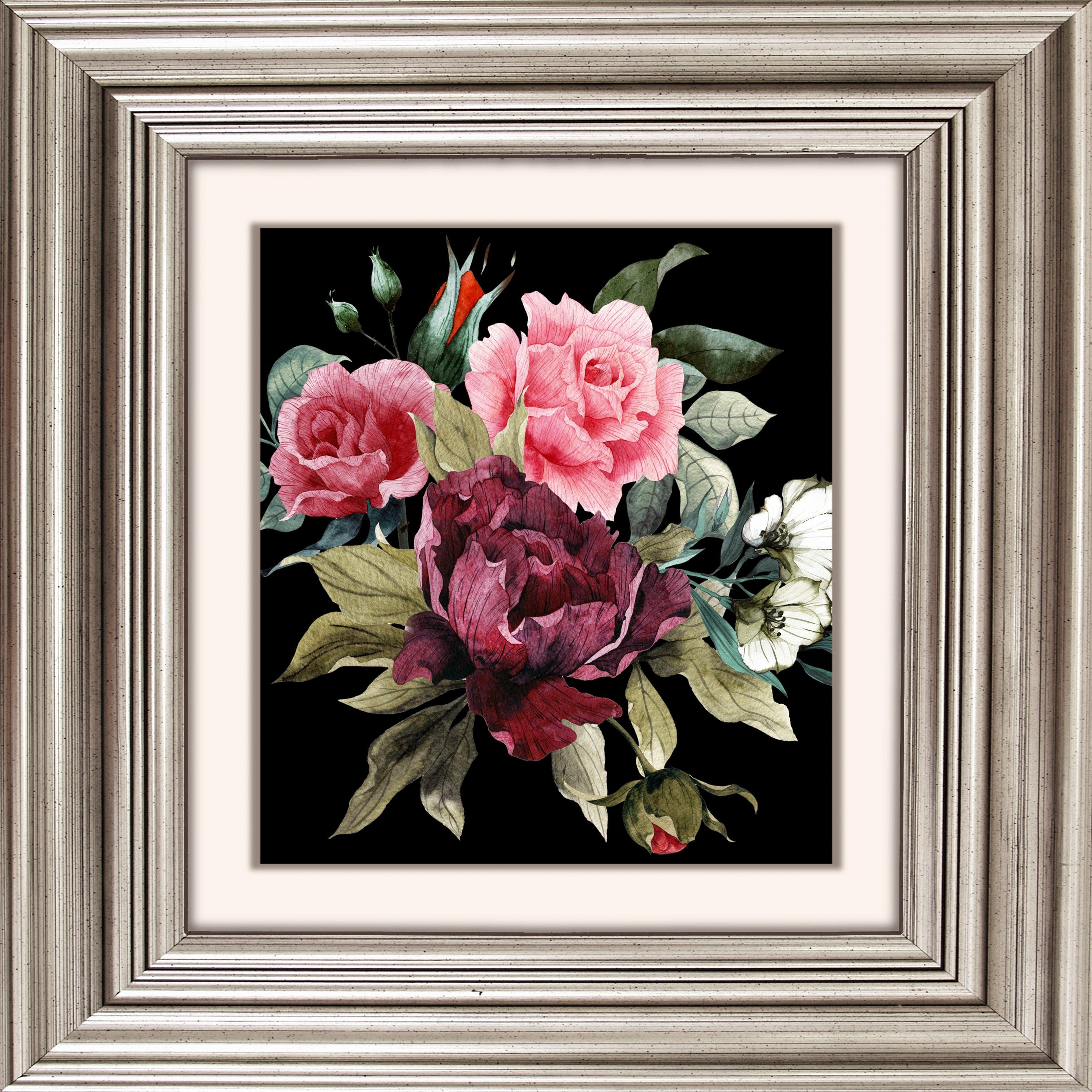 queence Artprint op acrylglas Bloemen I Fine Art-print in galeriekwaliteit foto schilderijen multicolor