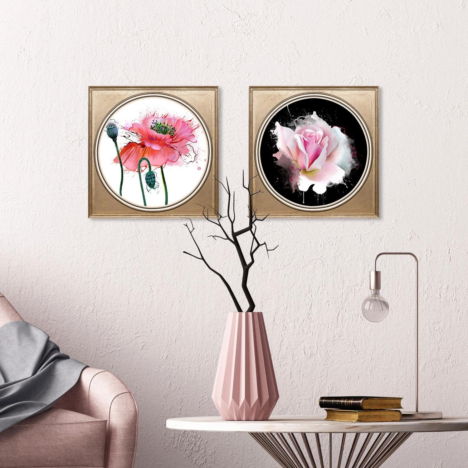queence Artprint op acrylglas Klaproos Fine Art-print in galeriekwaliteit