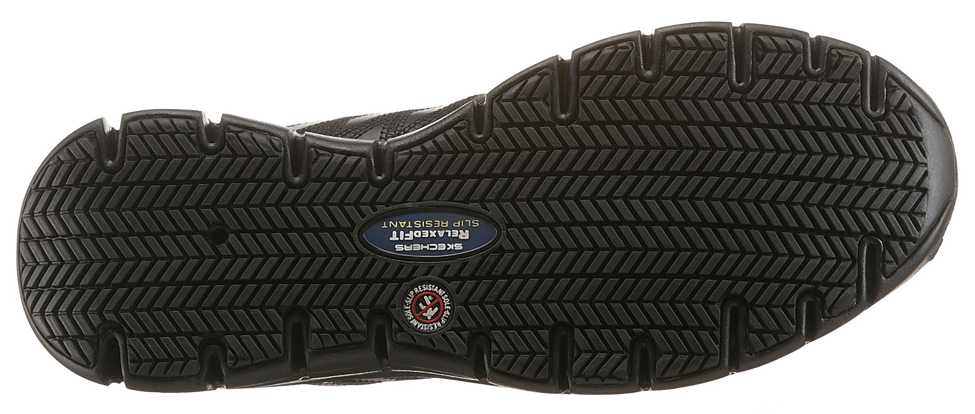 Skechers Werkschoenen Sure Track Erath veterschoenen Veterschoen voor de horeca, onderhoud met slipvaste zool