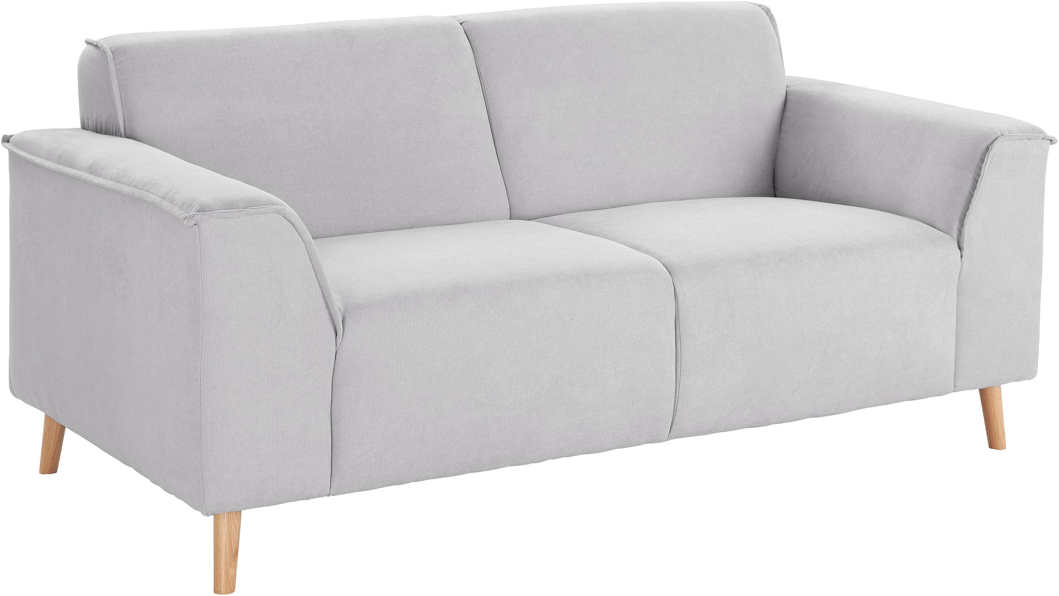 andas 2-zitsbank Janek met binnenvering en opstaande naad in scandinavisch design