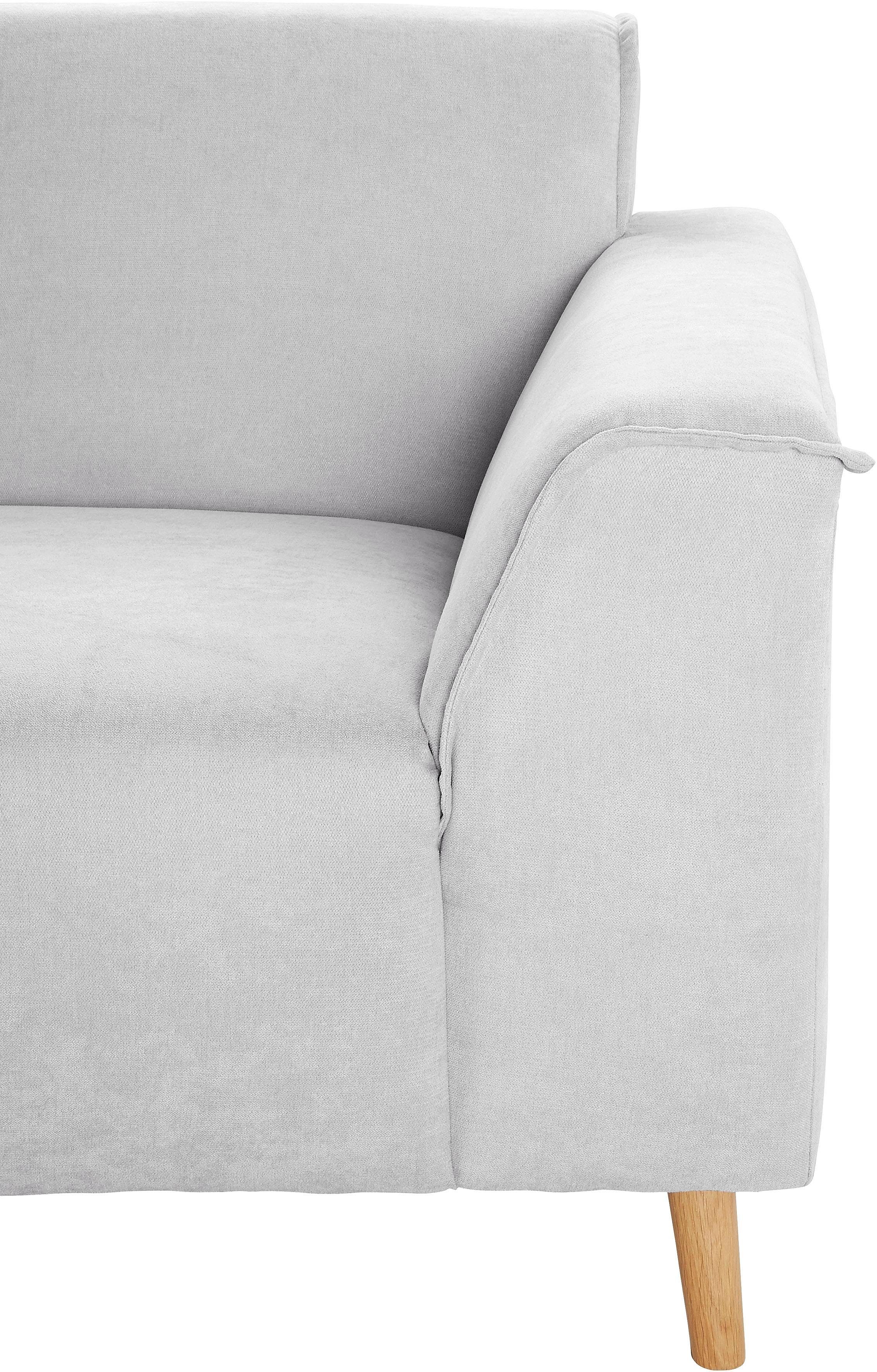 andas 2-zitsbank Janek met binnenvering en opstaande naad in scandinavisch design