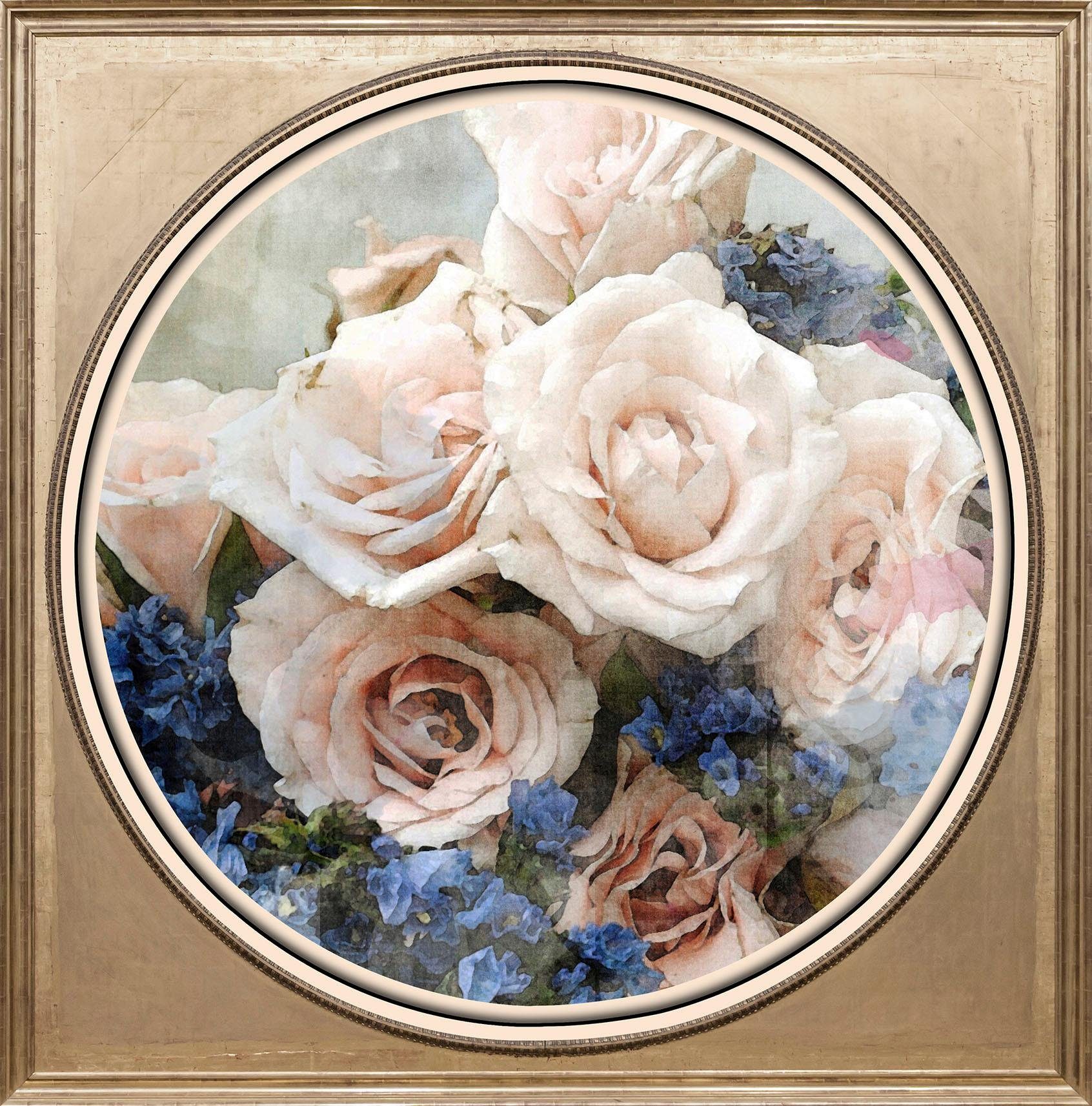 queence Artprint op acrylglas Veelkleurig bos bloemen III Fine Art-print in galeriekwaliteit foto schilderijen multicolor