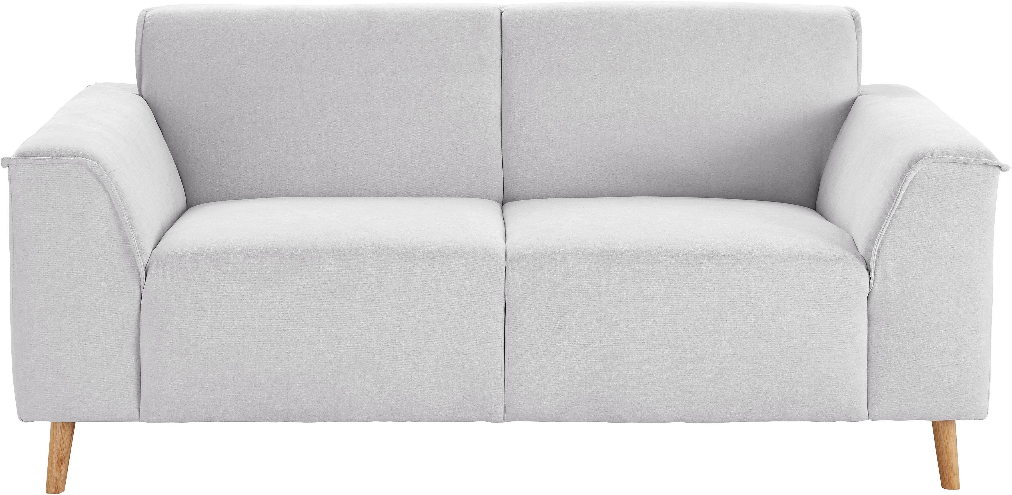 andas 2-zitsbank Janek met binnenvering en opstaande naad in scandinavisch design