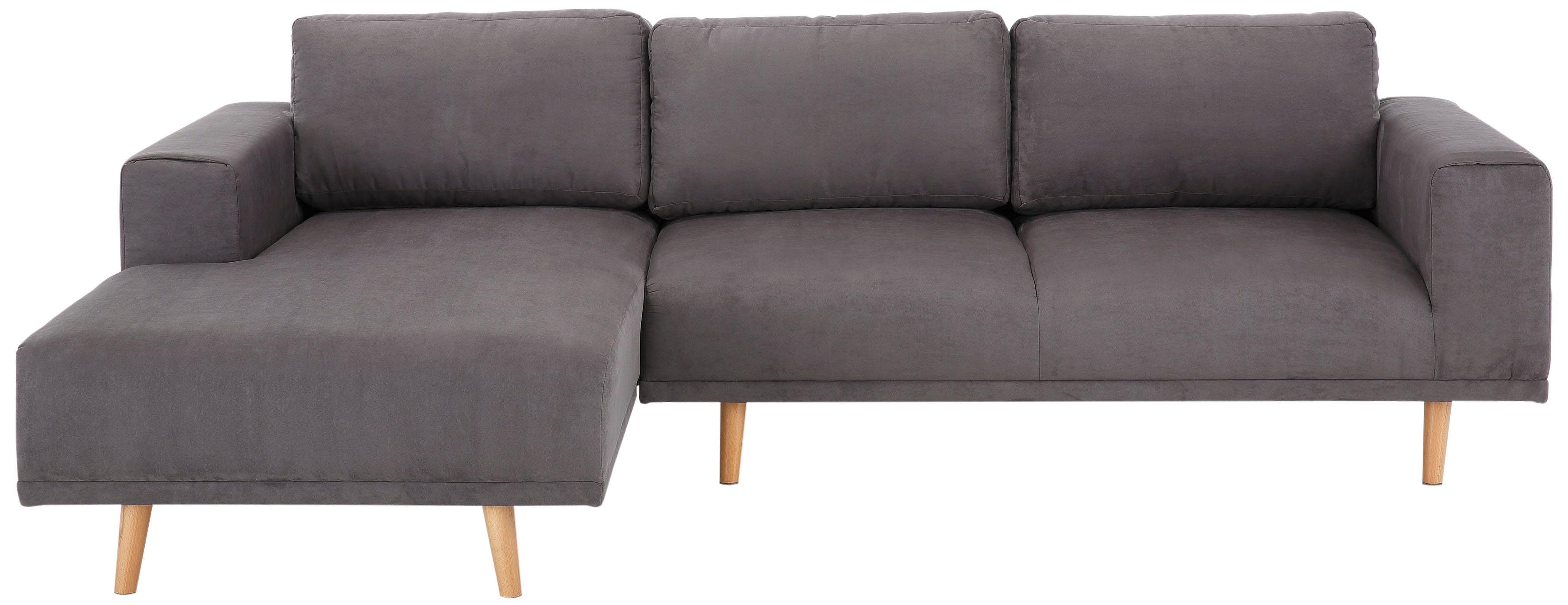 Home affaire Hoekbank Lasse L-vorm in scandinavische stijl met houten poten