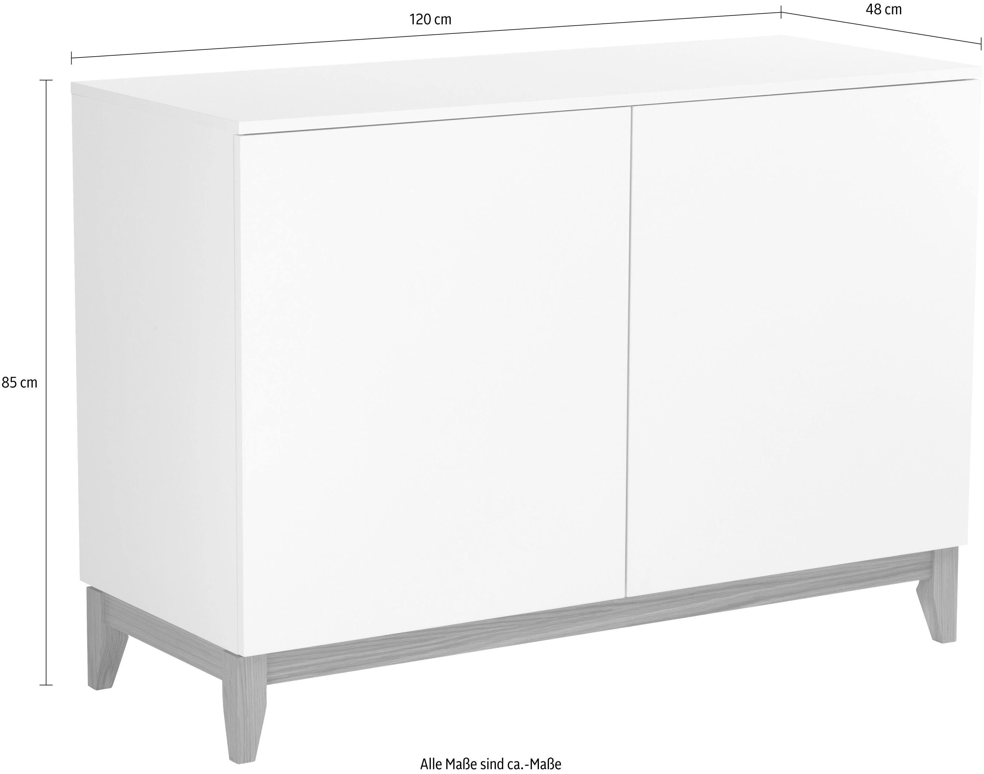 Woodman Dressoir Elinee Commode in trendy Scandinavische look, breedte 120 cm