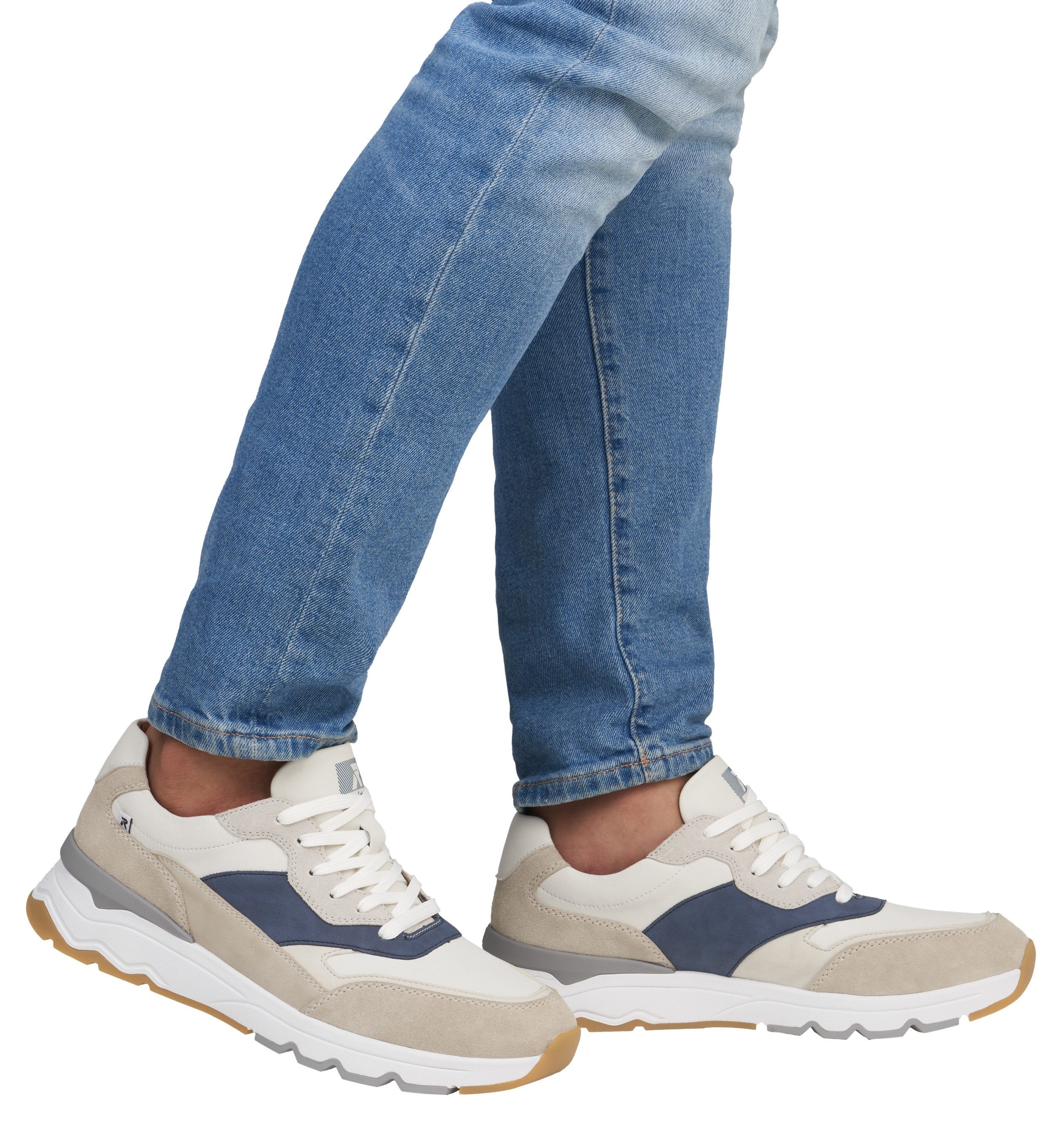 RIEKER Sport Sneakers veterschoen, lage schoen, vrijetijdsschoen met schachtversteviging