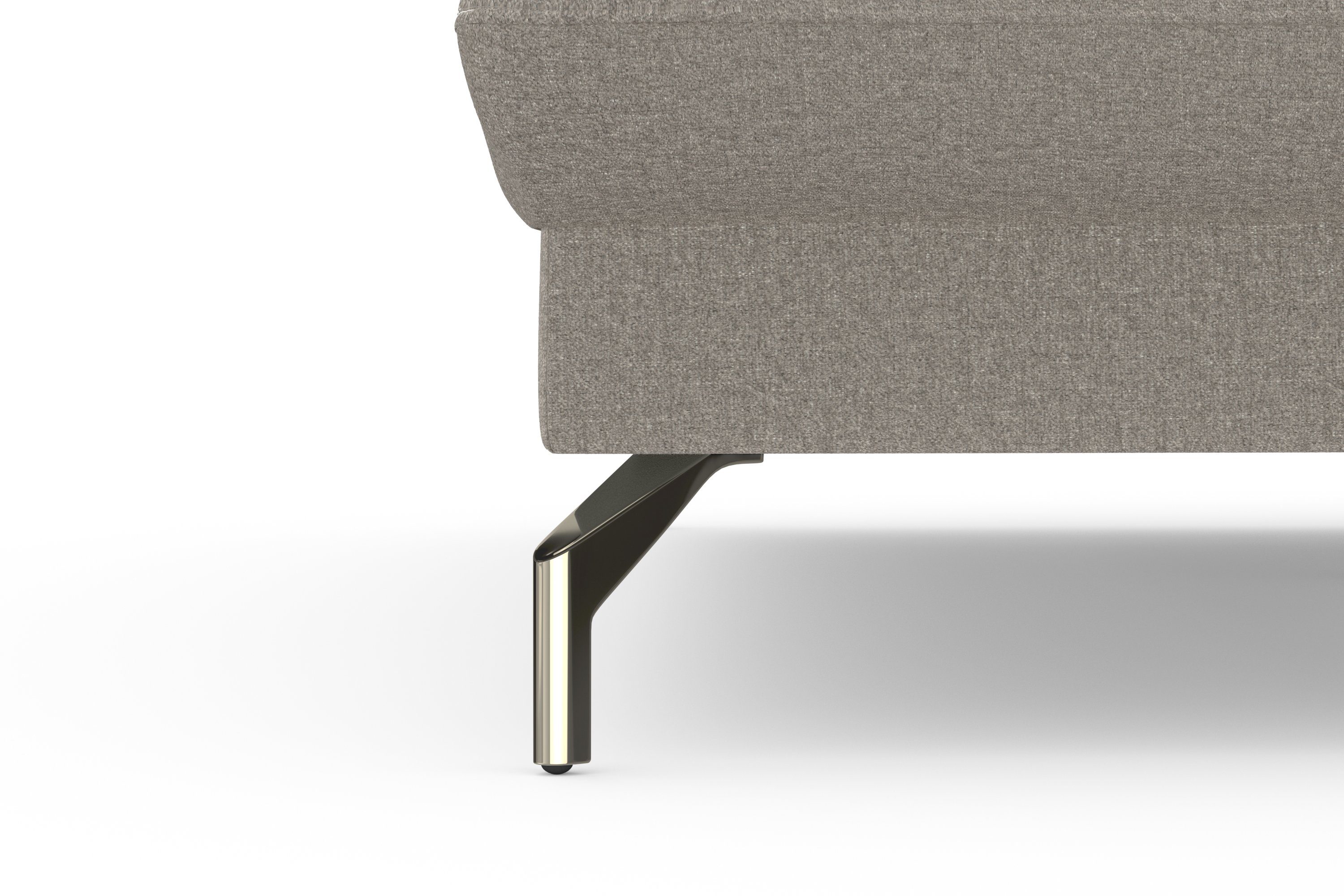 sit&more Hoekbank Fashion L-vorm naar keuze met verstelbare hoofdsteun, uittrekzitting, motorisch, nikkel poten