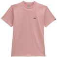 vans t-shirt left chest logo tee roze