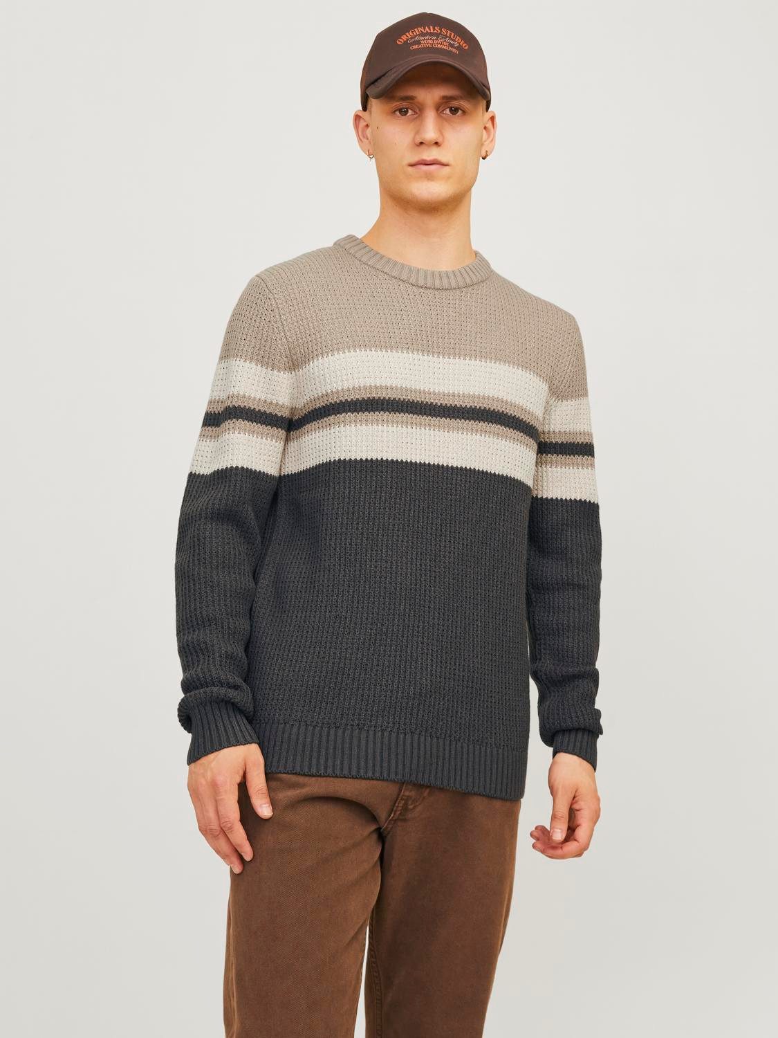 Jack & Jones Trui met ronde hals JJSANDER KNIT CREW NECK