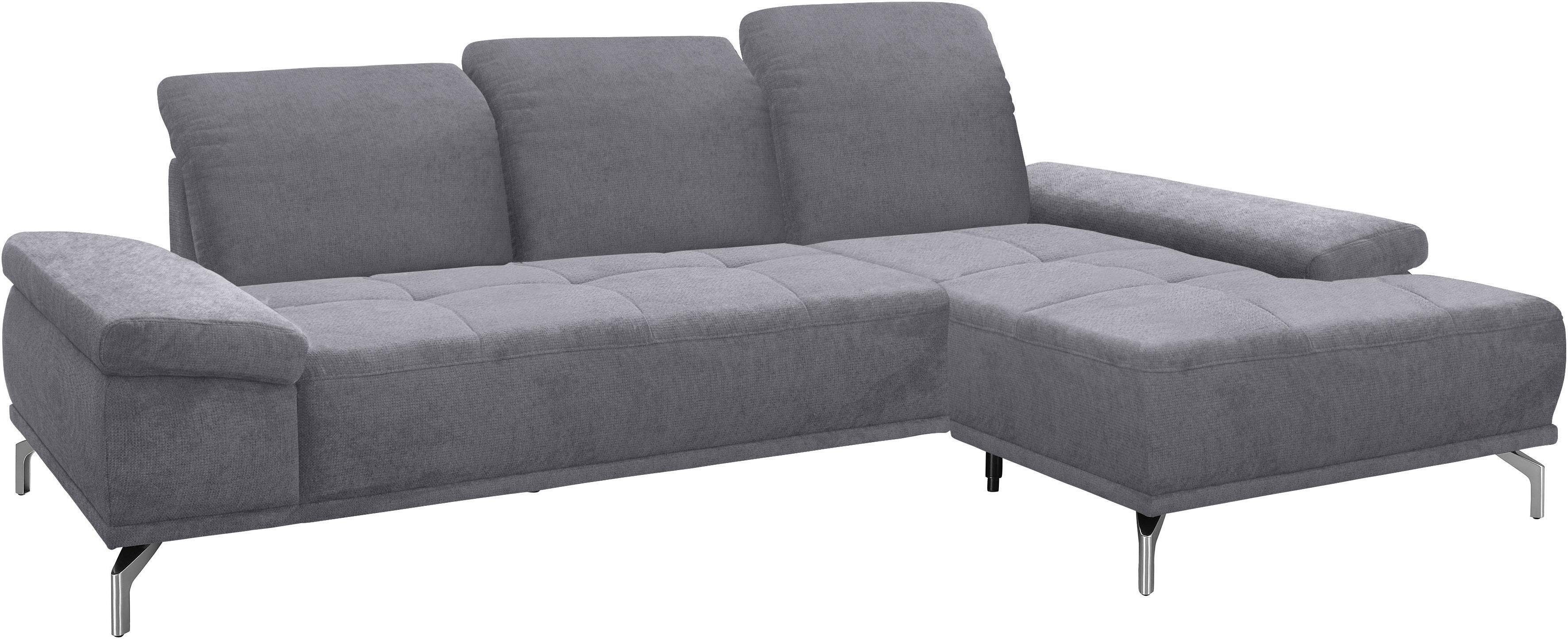 Places of Style Hoekbank Caluna Incl. zitdiepteverstelling, optioneel met hoofd- en armleuningverstelling