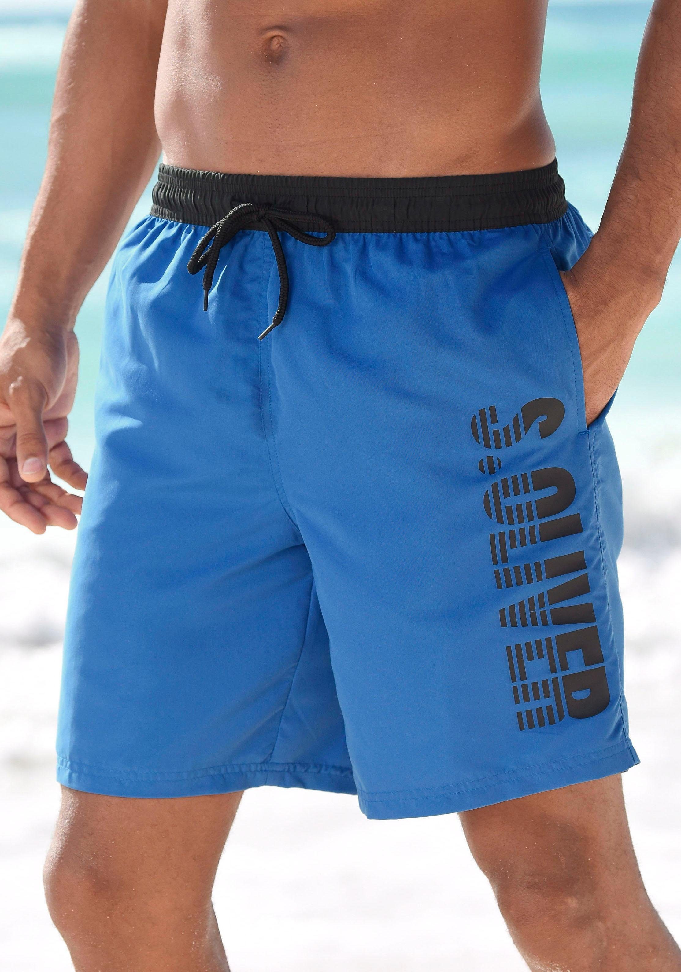 s.Oliver RED LABEL Beachwear Zwemshort heren zwembroeken maat S (46/48) blauw
