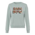 freeman t. porter sweater hailey rainbow met coole retroprint grijs