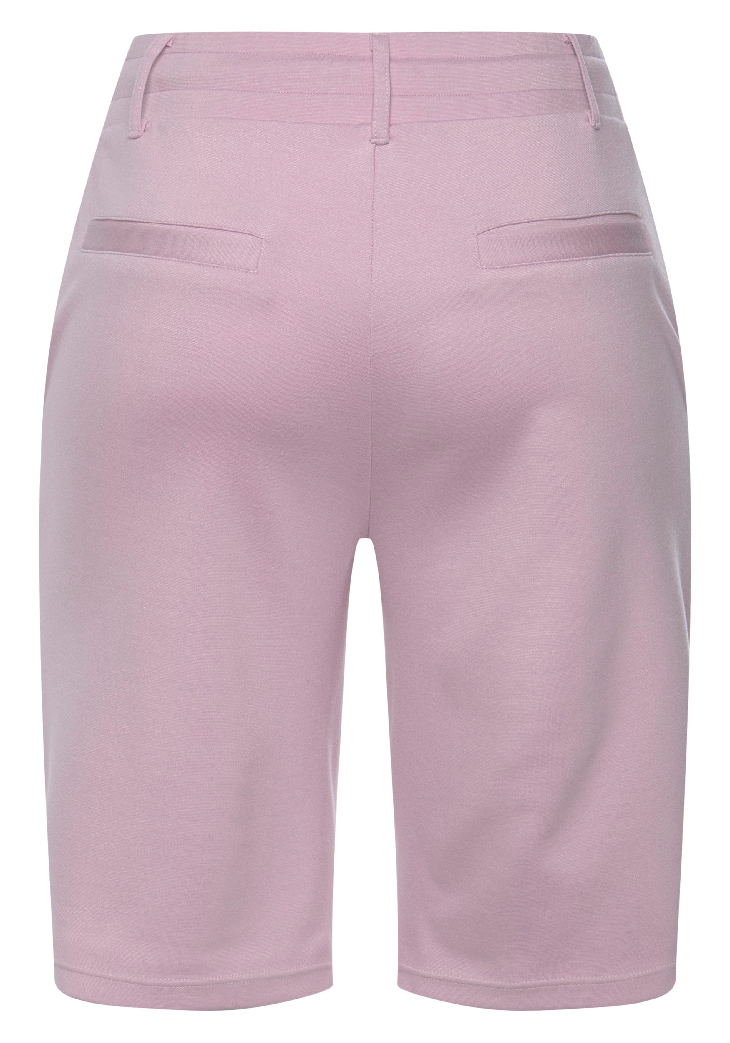 Lascana Short met riemlussen en bindband loungewear