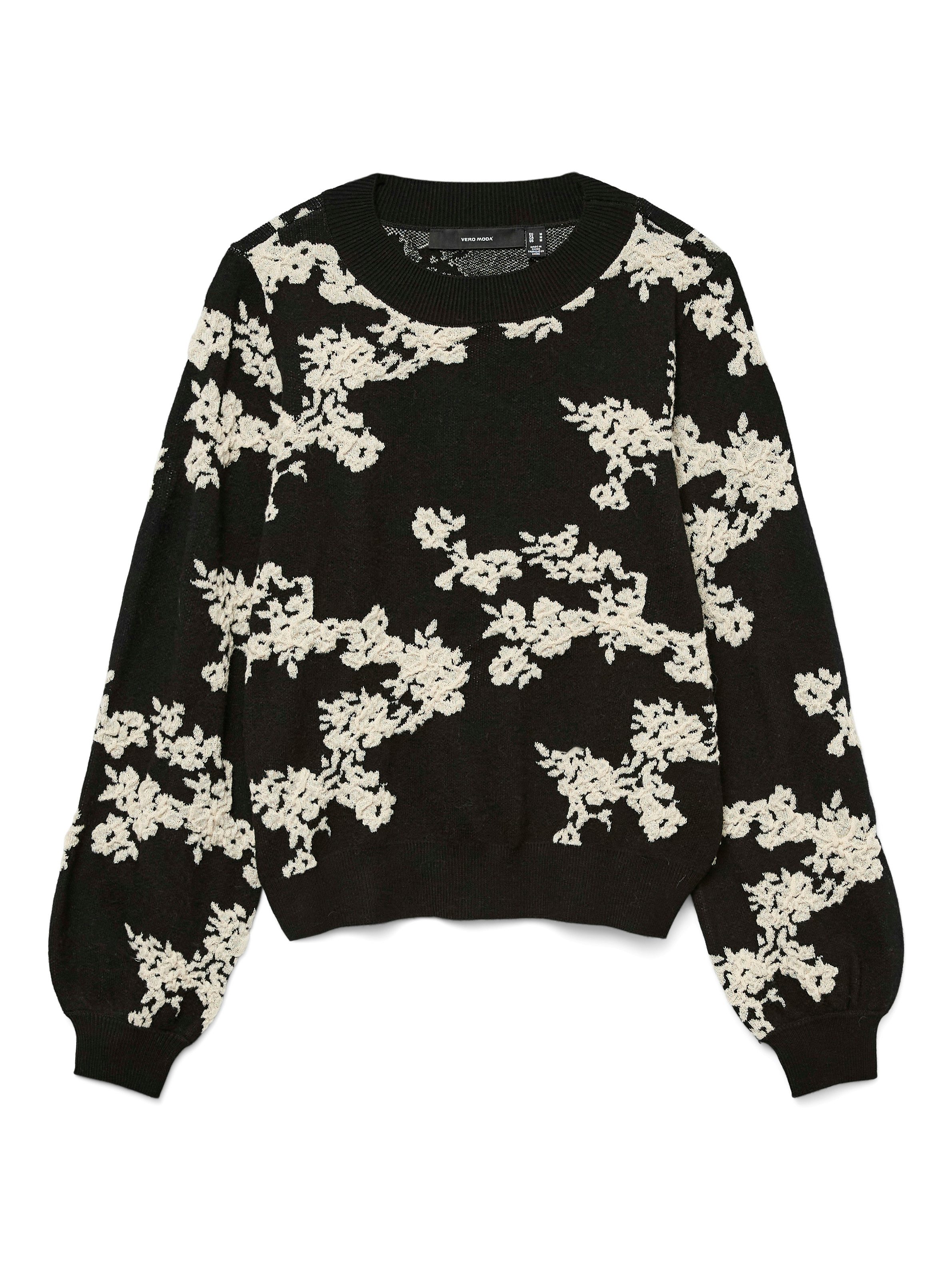 Vero Moda Gebreide trui VMNANCY LS O-NECK PULLOVER BOO