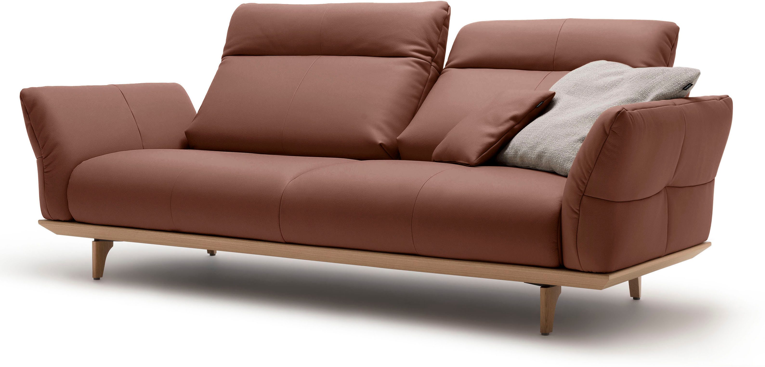 Creation BY ROLF BENZ 3-zitsbank Hs.460 Onderstel in eiken, poten in natuurlijk eiken, breedte 208 cm