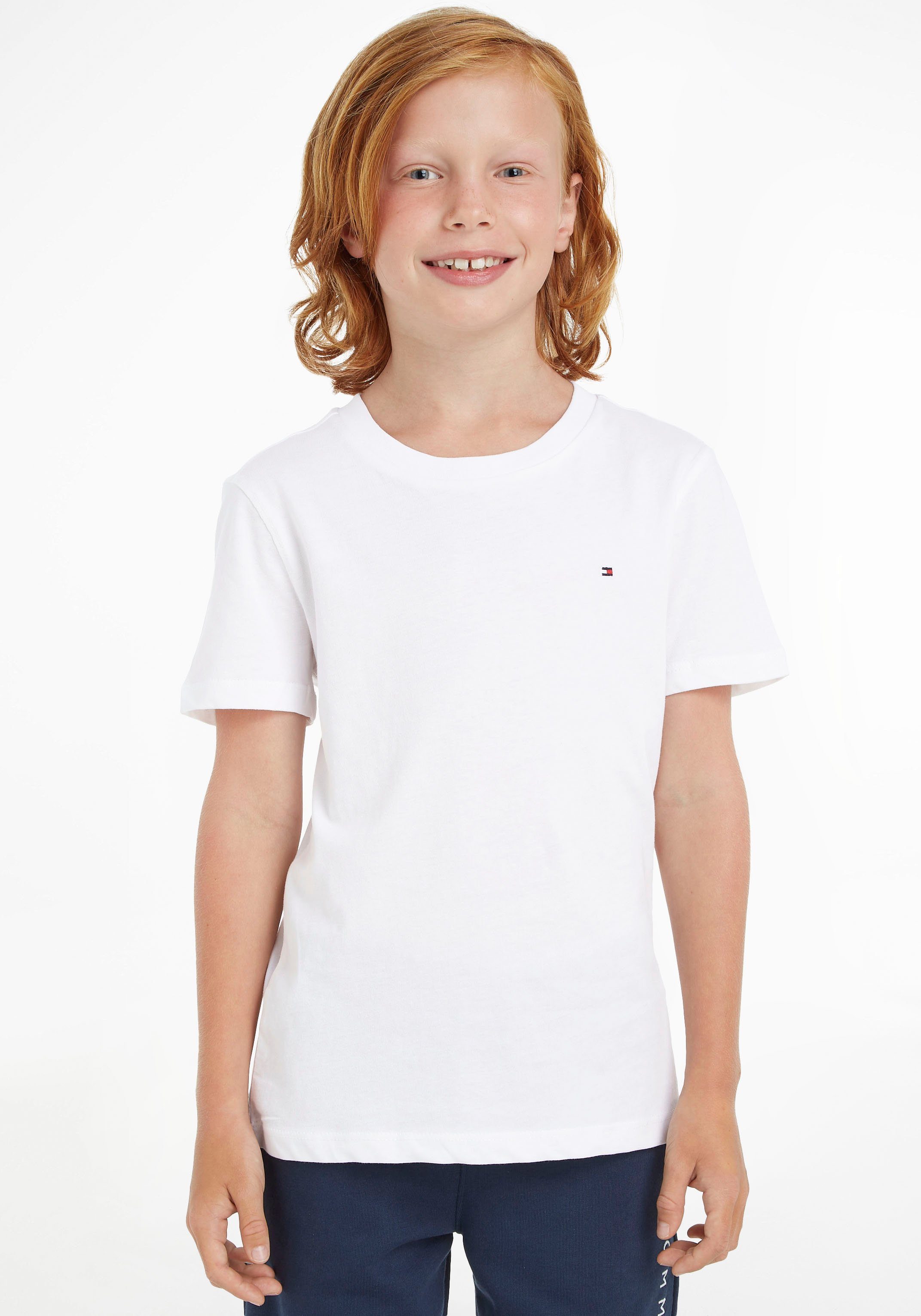 Tommy Hilfiger T-shirt BOYS BASIC CN KNIT Kinderen Kids Junior MiniMe,