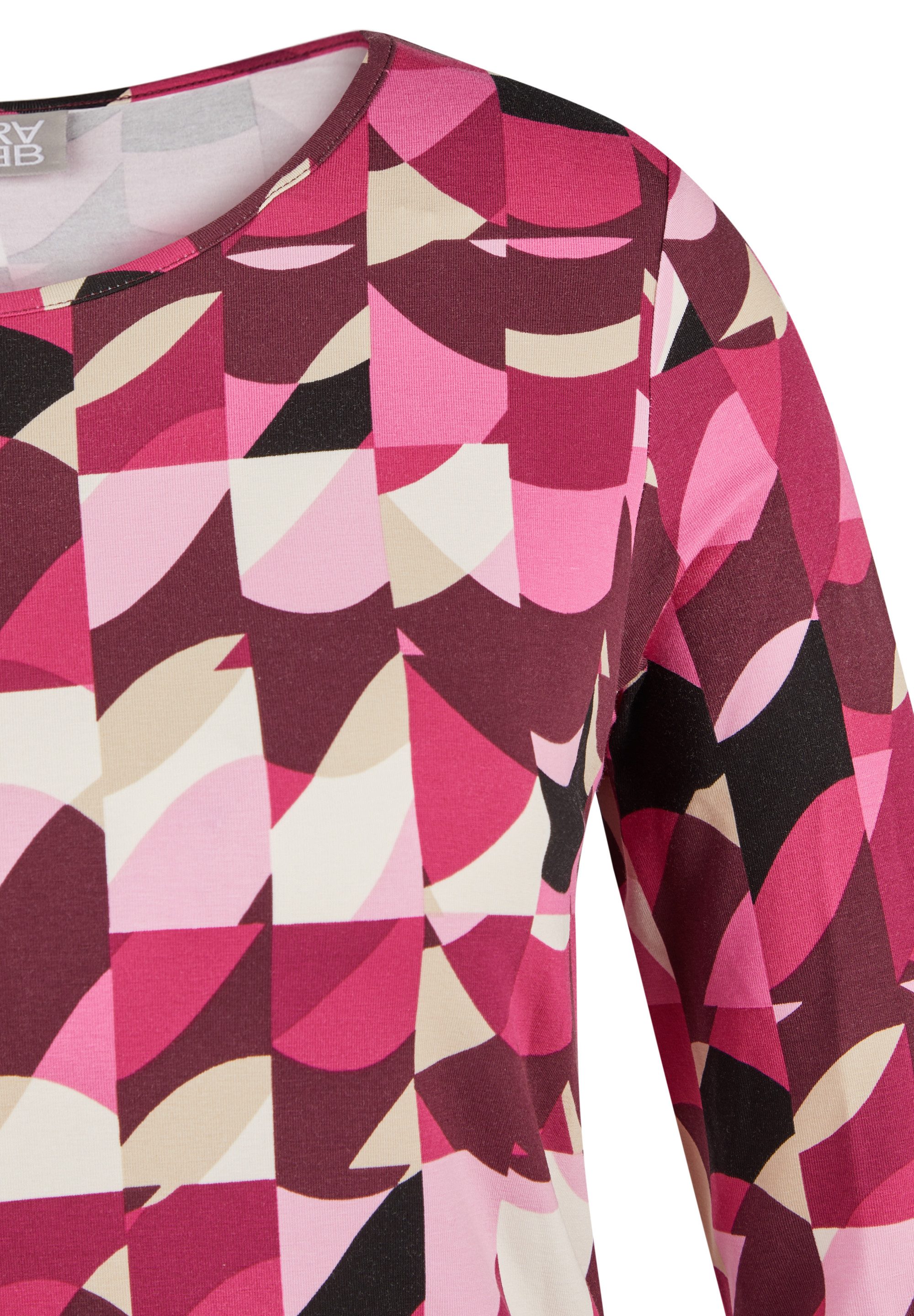 Rabe Shirt met 3/4 mouwen Zomershirt met grafisch patroon