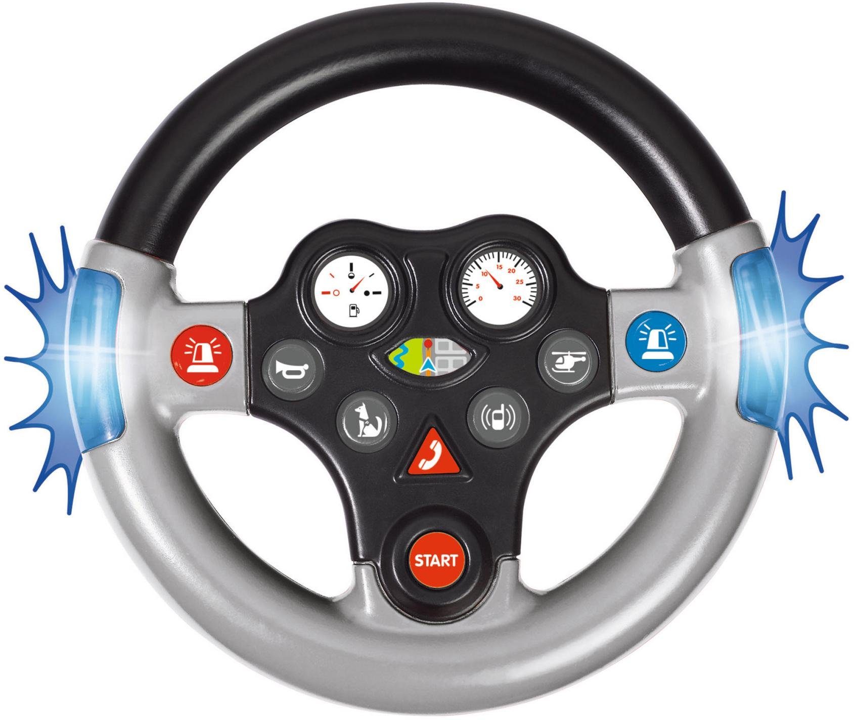 BIG Speelgoedautostuur BIG Rescue Sound Wheel met licht- en geluidsfunctie