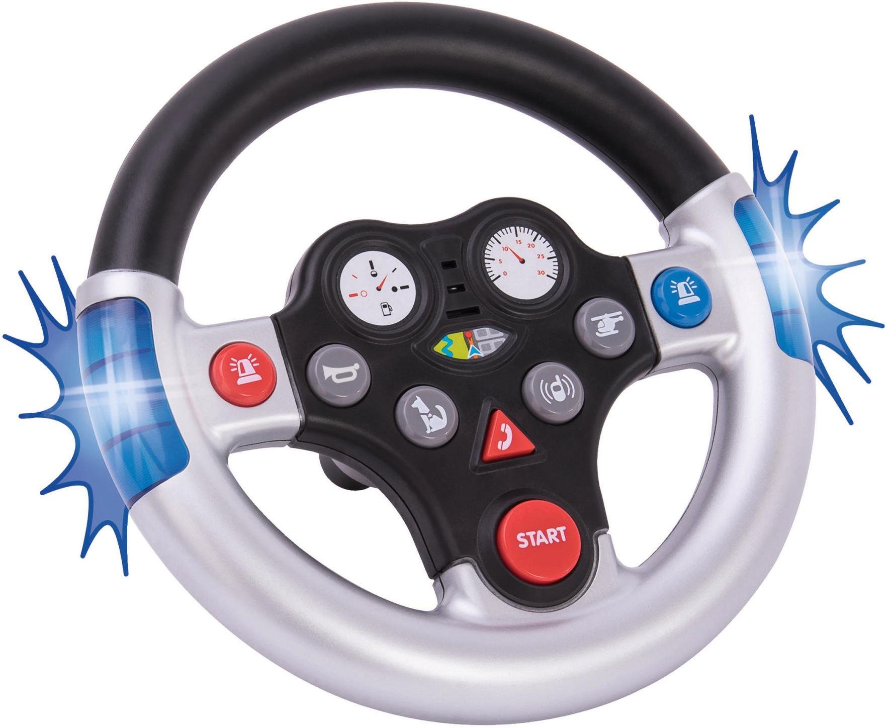 BIG Speelgoedautostuur BIG Rescue Sound Wheel met licht- en geluidsfunctie