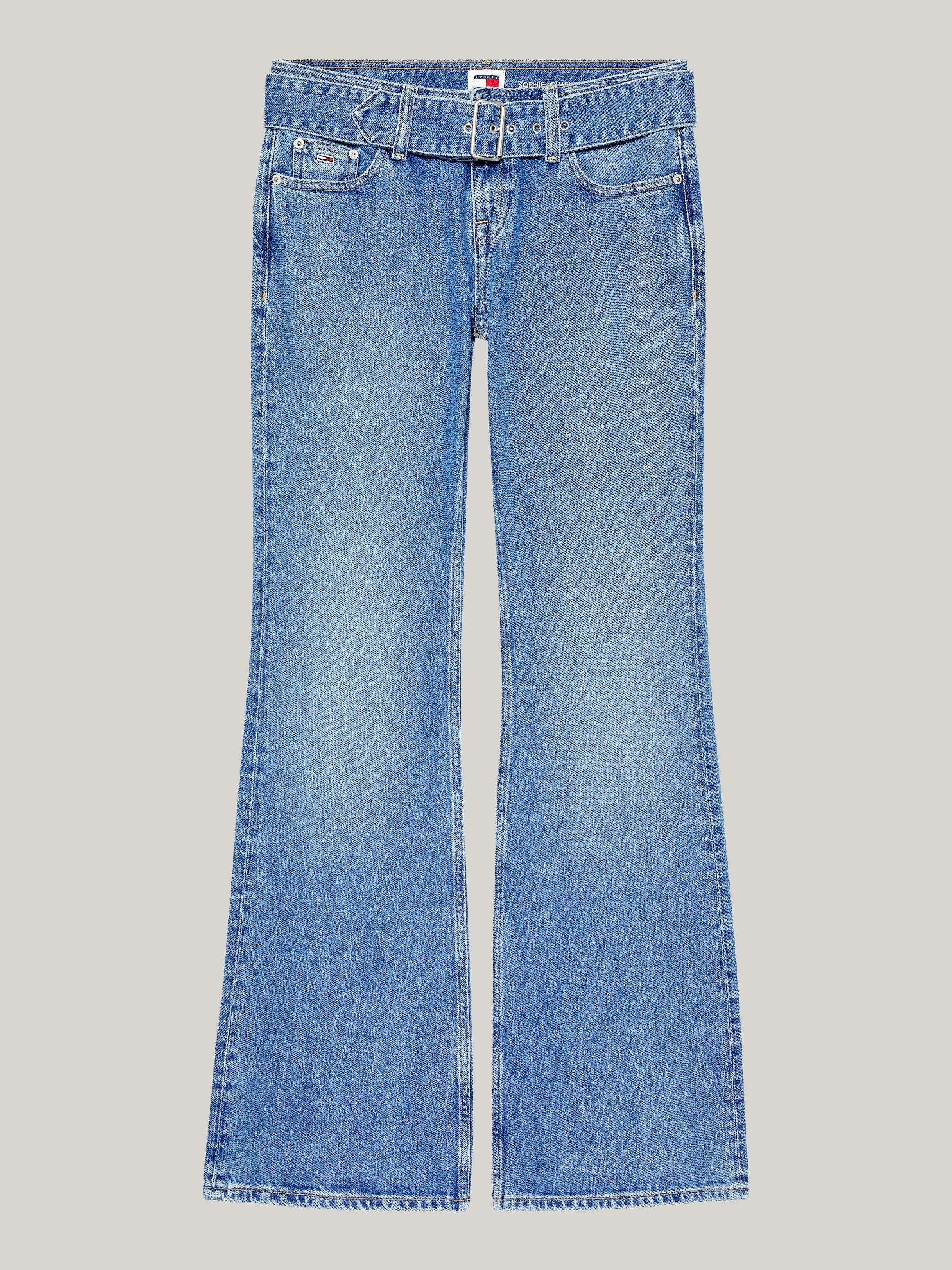 TOMMY JEANS Wijd uitlopende jeans LW FLR BELTED BH7136
