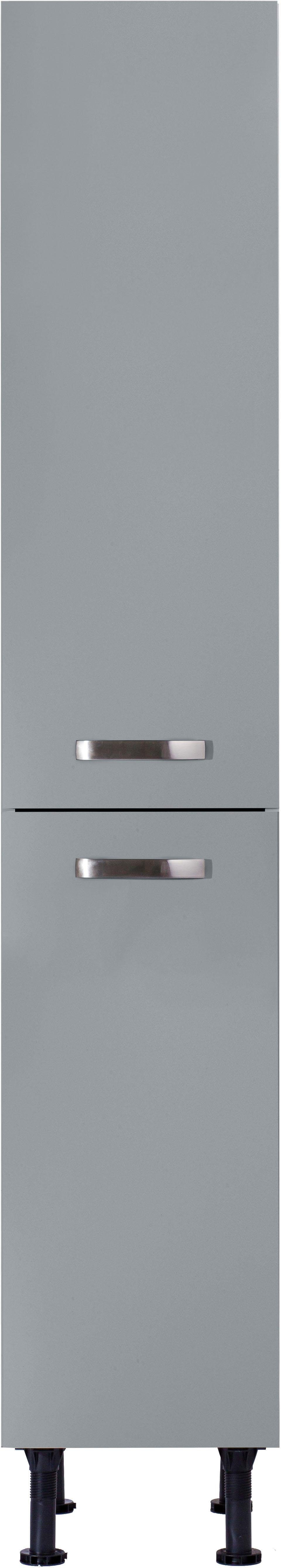 OPTIFIT Apothekerskast Cara met 2 volledig uittrekbare laden en 4 legplanken, in hoogte verstelbare poten, breedte 30 cm