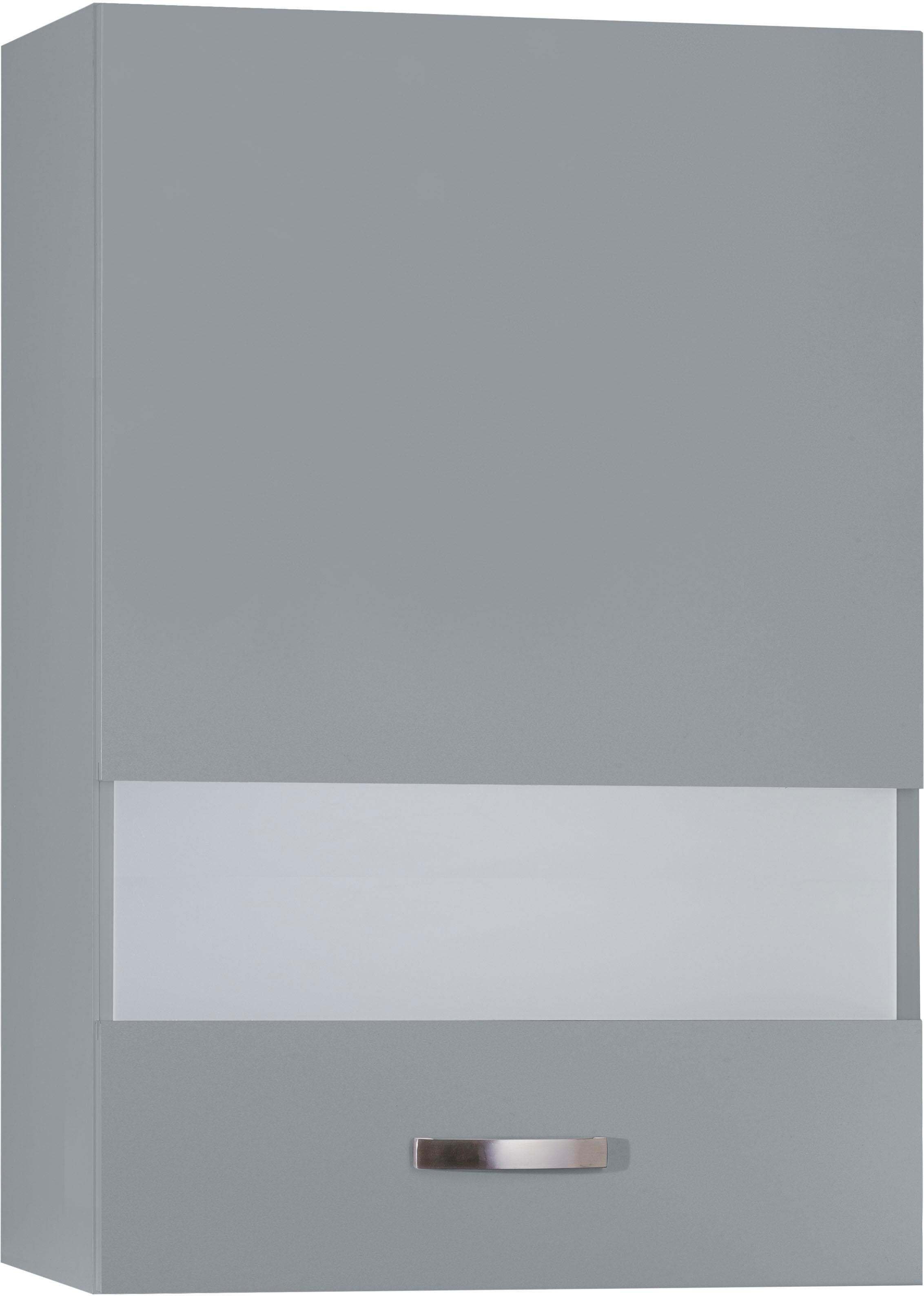 OPTIFIT Hangend kastje met glasdeur Cara Breedte 60 cm hangkasten grijs