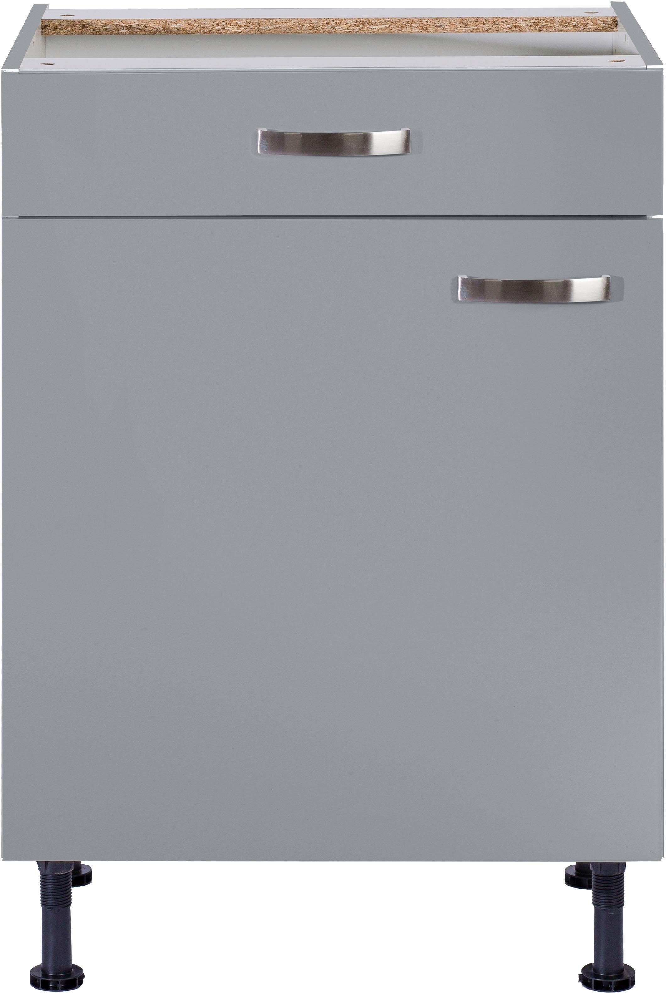 Kochstation Onderkast KS-Cara Breedte 60 cm, volledig uittrekbaar en soft-closefunctie