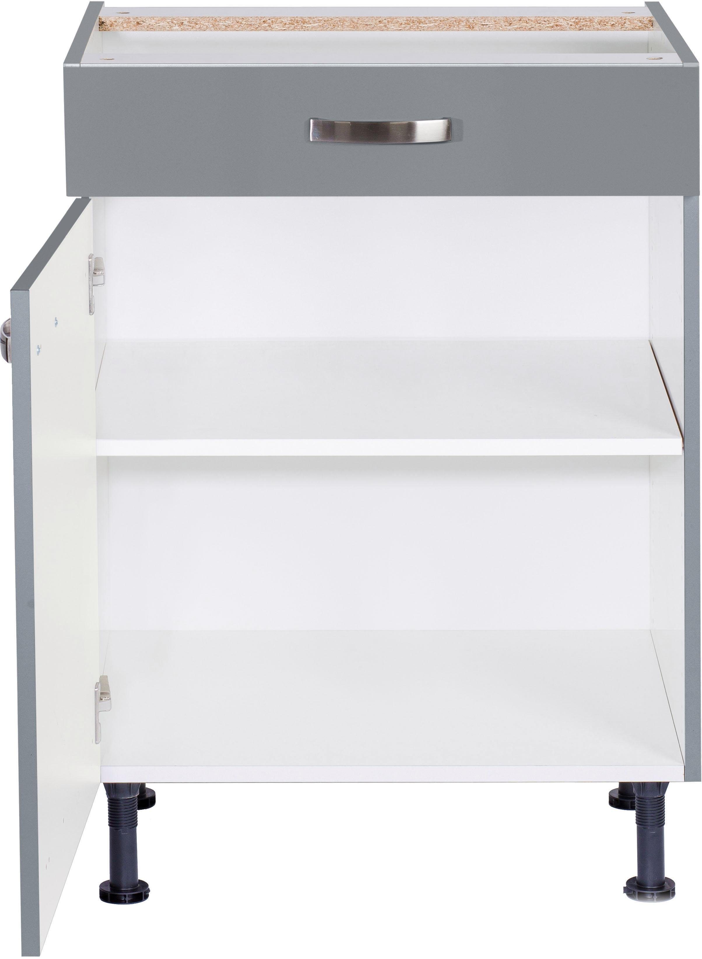 Kochstation Onderkast KS-Cara Breedte 60 cm, volledig uittrekbaar en soft-closefunctie