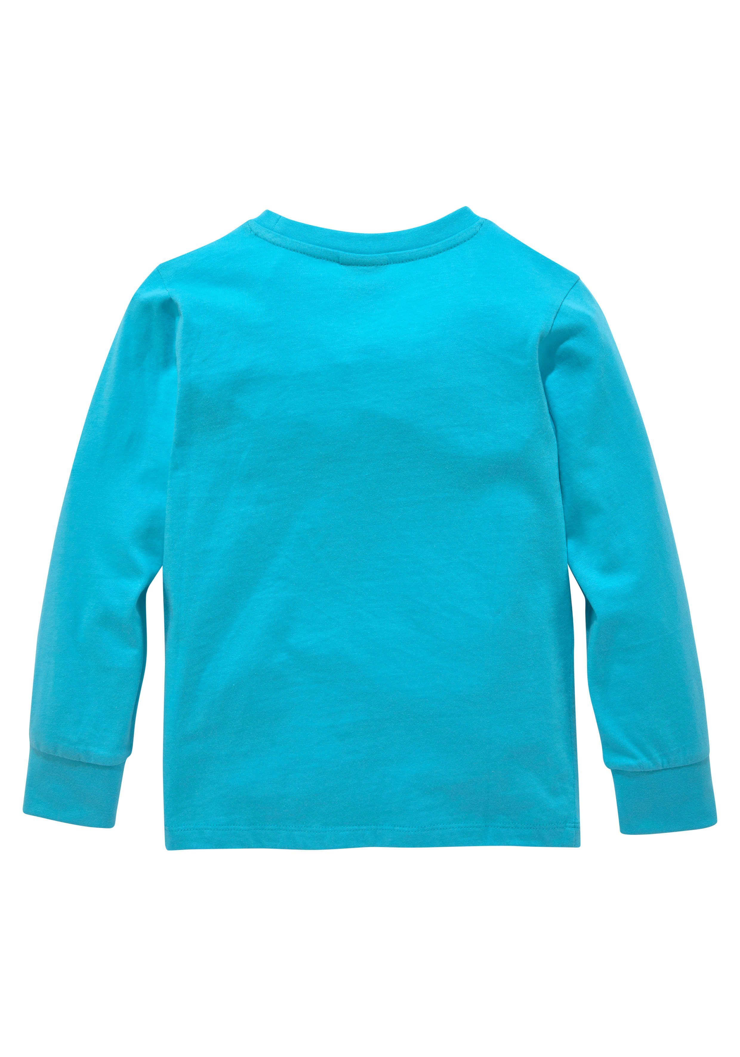 KIDSWORLD Shirt met lange mouwen HIER KOMMT RETTUNG Lange mouwen, basic pasvorm, frisse print
