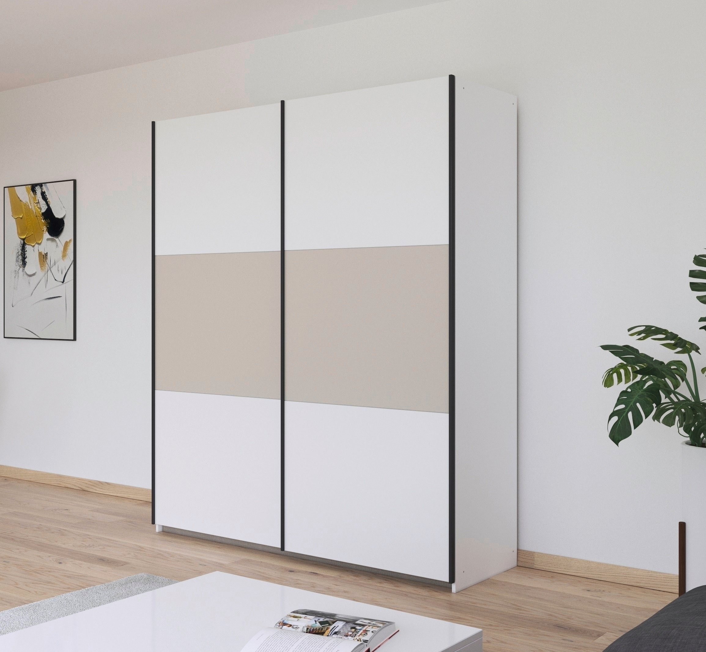 rauch Zweefdeurkast Kledingkast kast garderobe garderobekast waskast NEO met een royale opbergruimte en vele verschillende kleurencombinaties